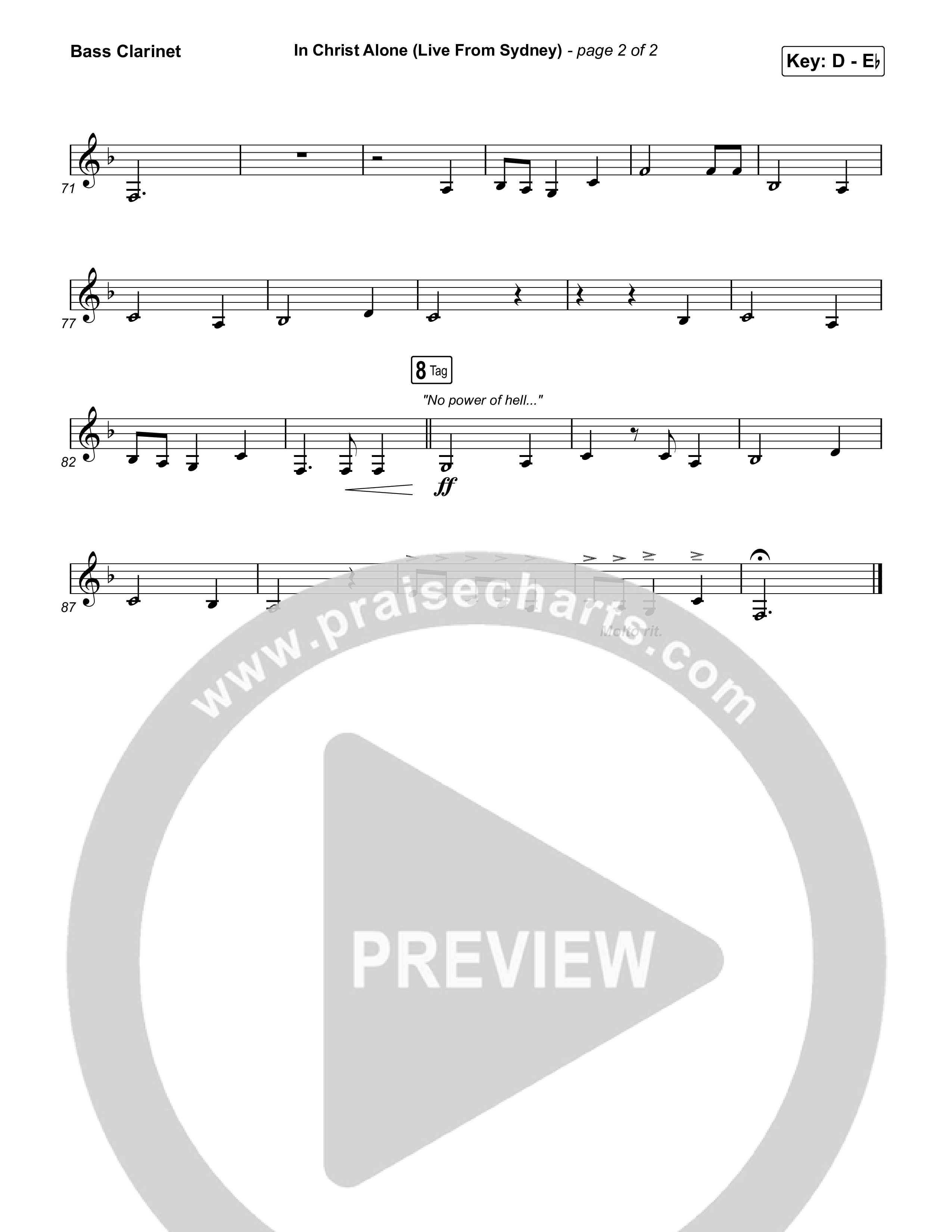 In Christ Alone (Live From Sydney) Bass Clarinet (Keith & Kristyn Getty / CityAlight)