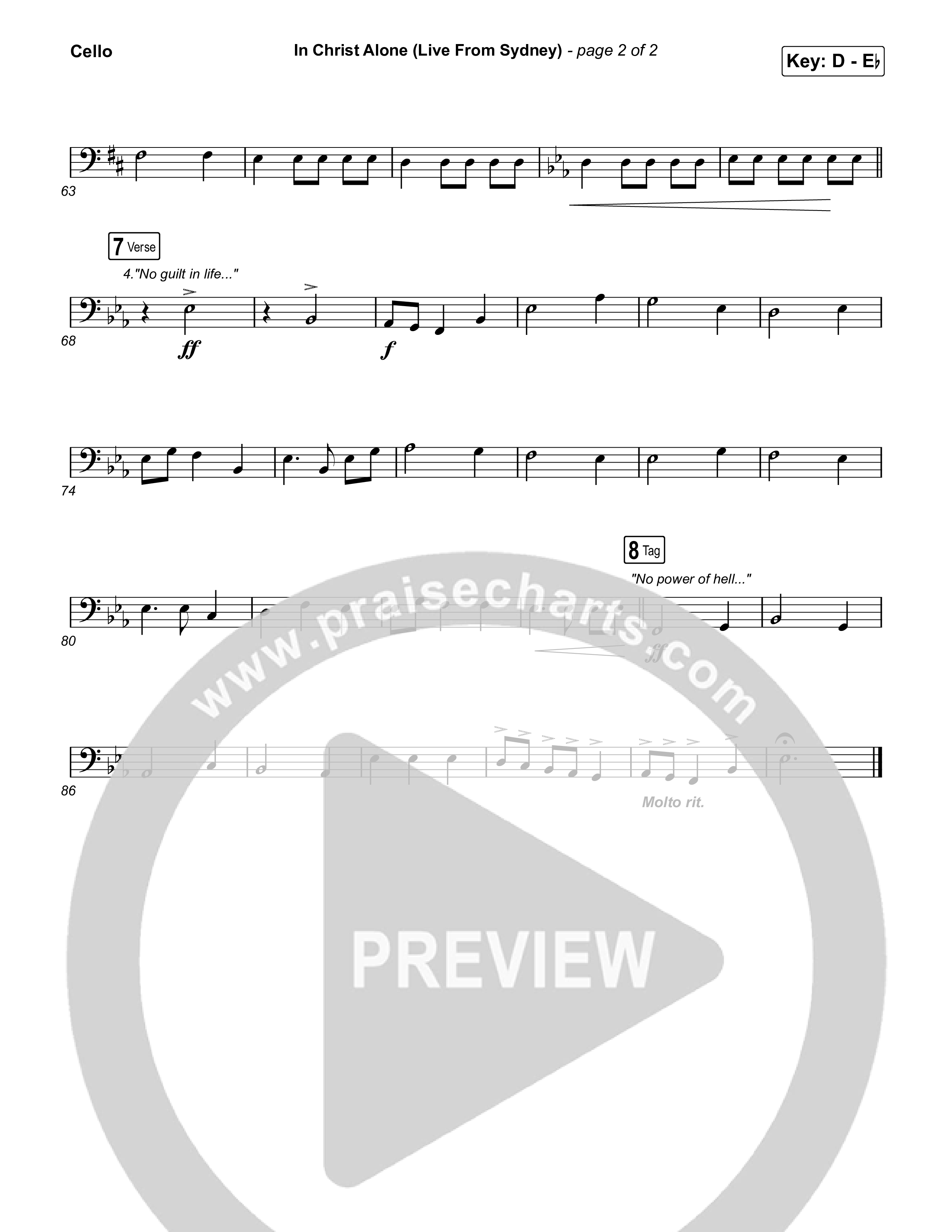 In Christ Alone (Live From Sydney) Cello (Keith & Kristyn Getty / CityAlight)