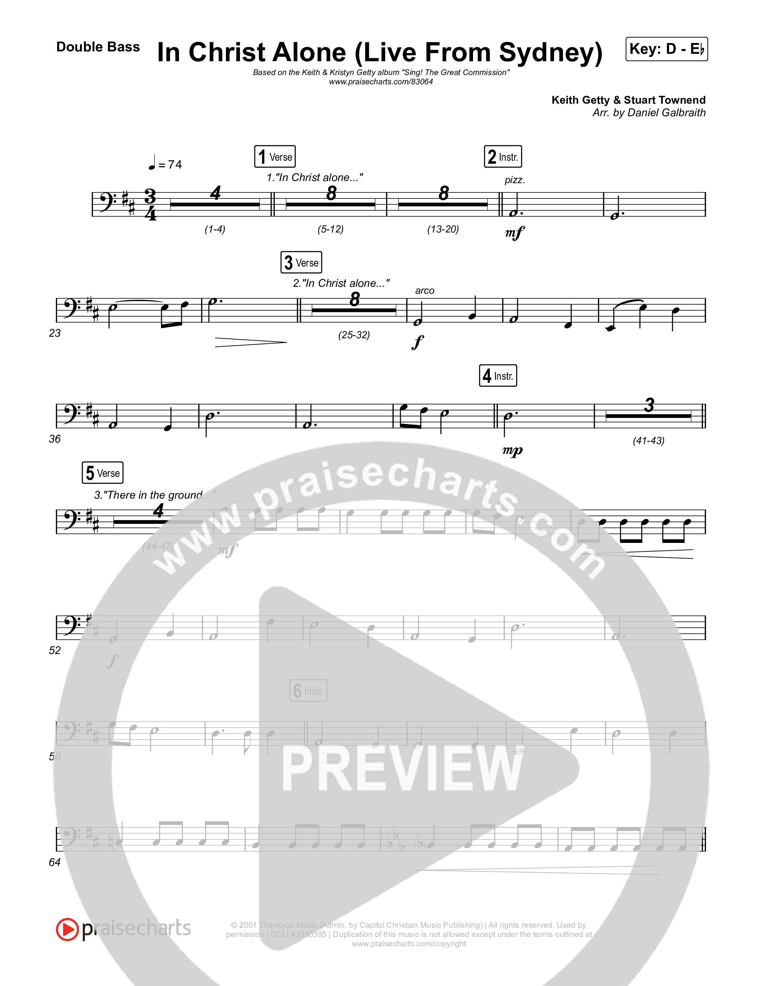 In Christ Alone (Live From Sydney) String Bass (Keith & Kristyn Getty / CityAlight)