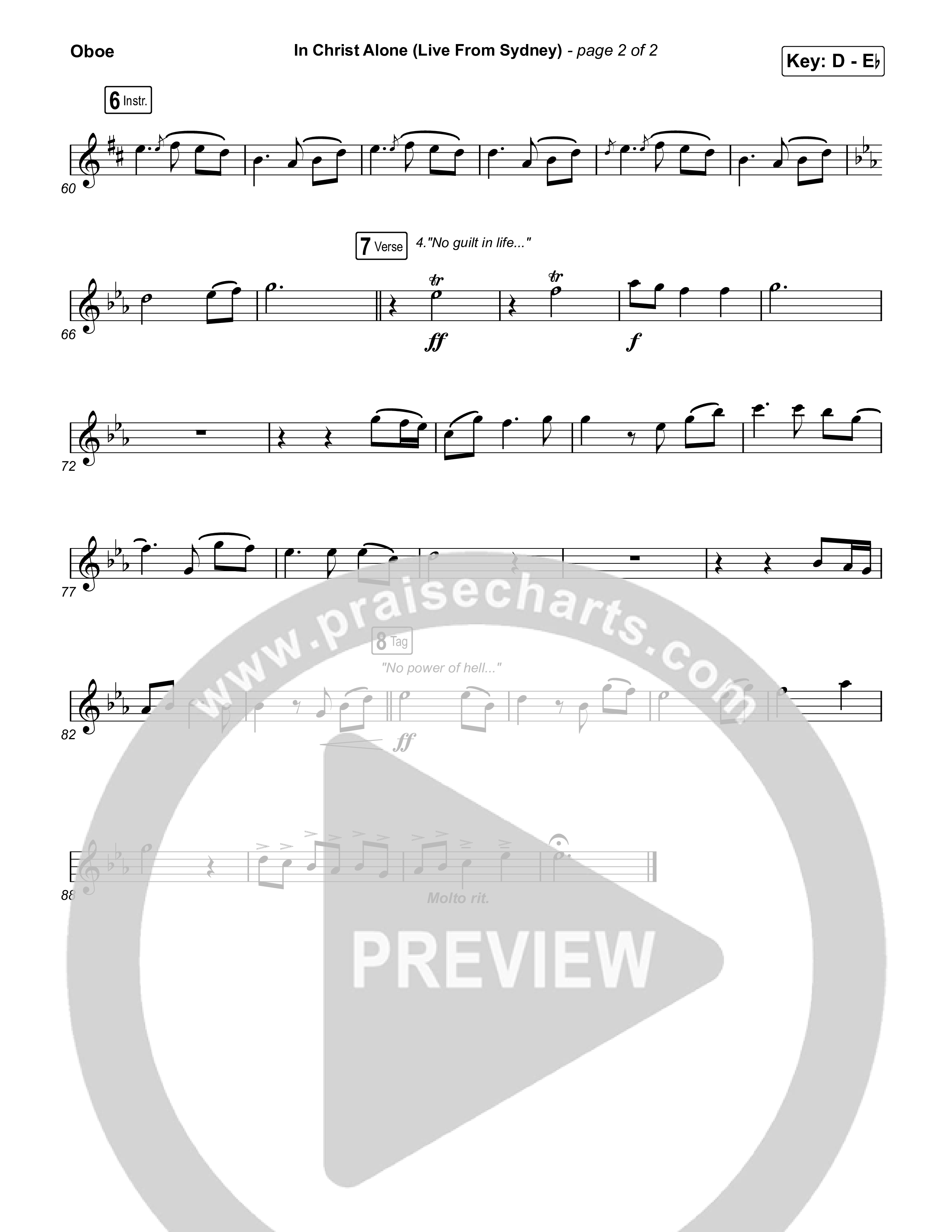 In Christ Alone (Live From Sydney) Oboe (Keith & Kristyn Getty / CityAlight)