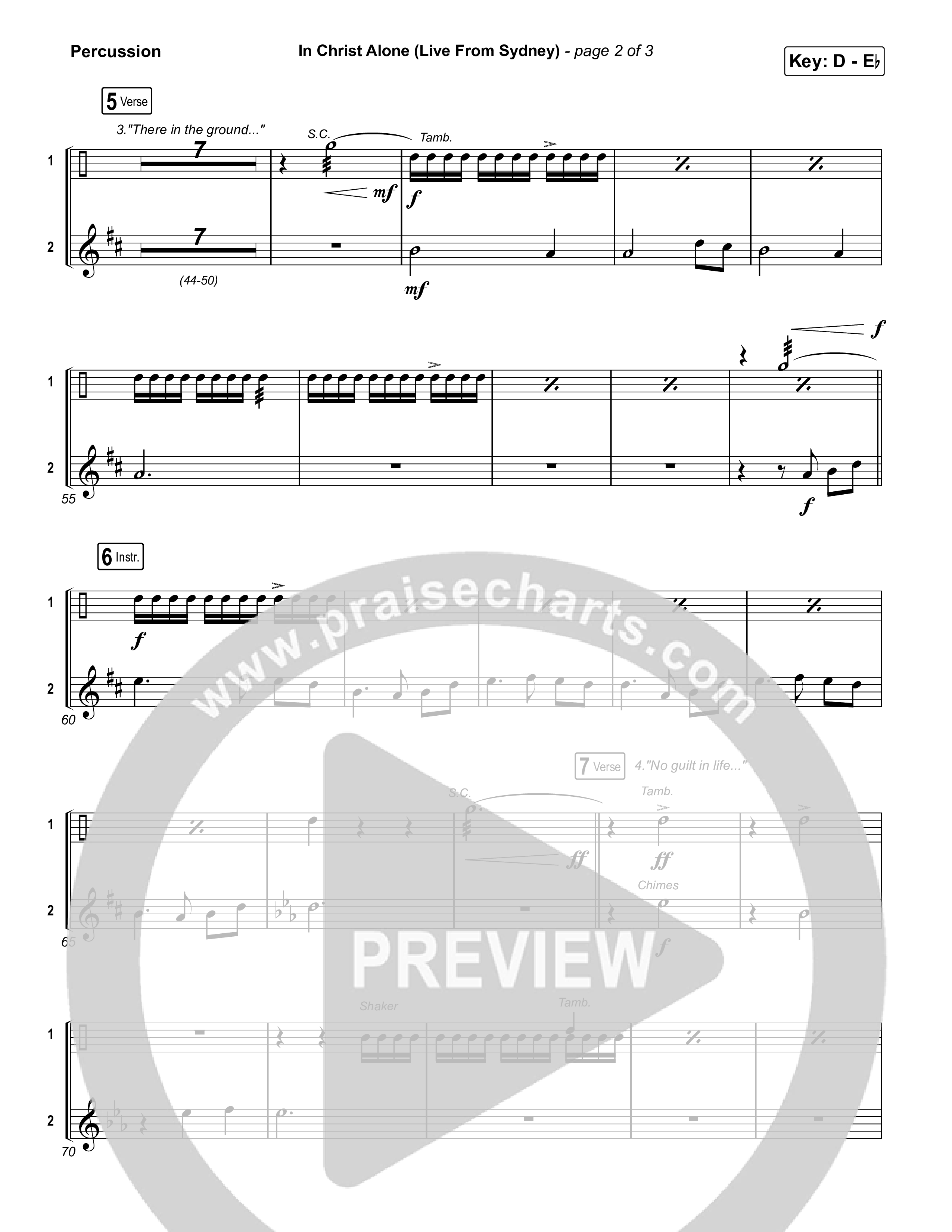 In Christ Alone (Live From Sydney) Percussion (Keith & Kristyn Getty / CityAlight)