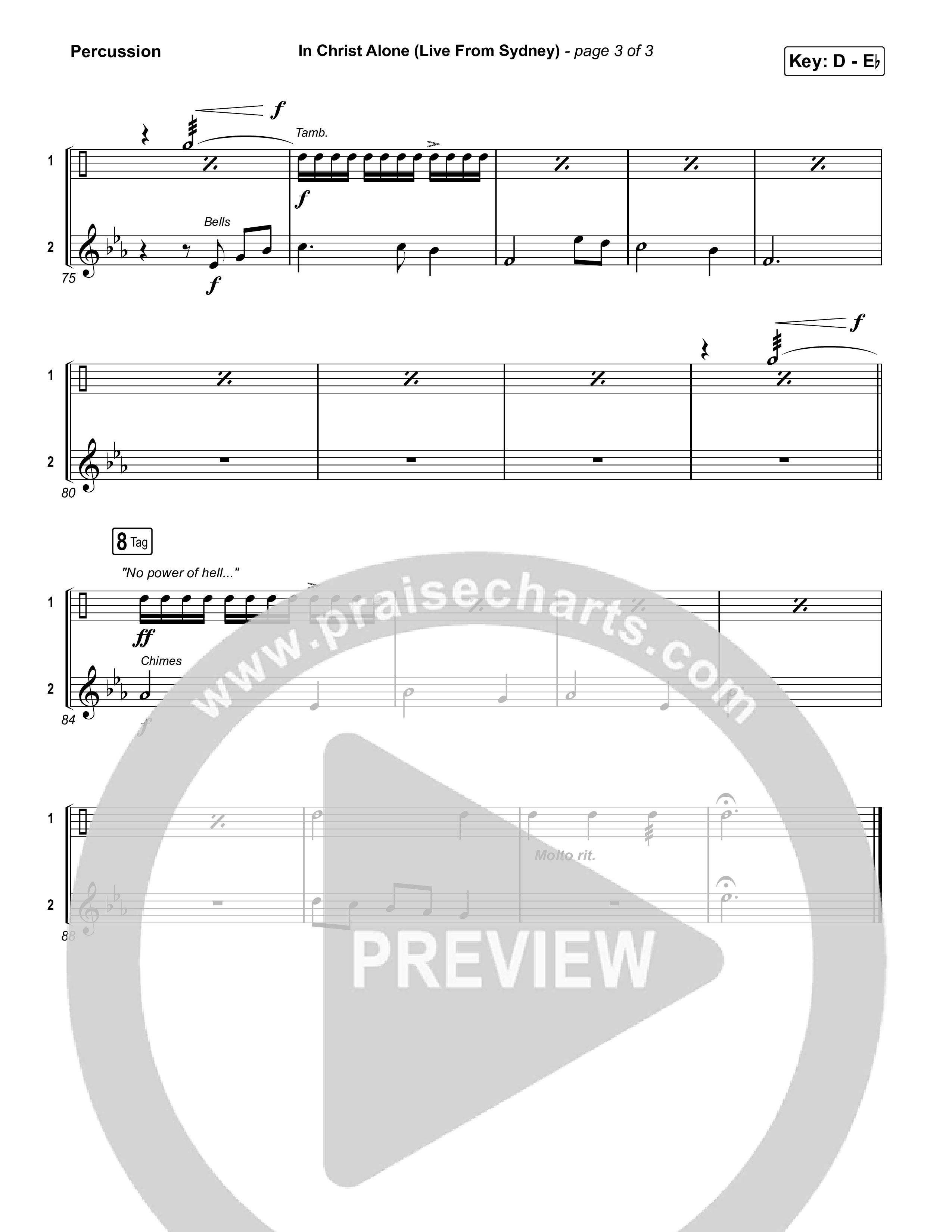 In Christ Alone (Live From Sydney) Percussion (Keith & Kristyn Getty / CityAlight)