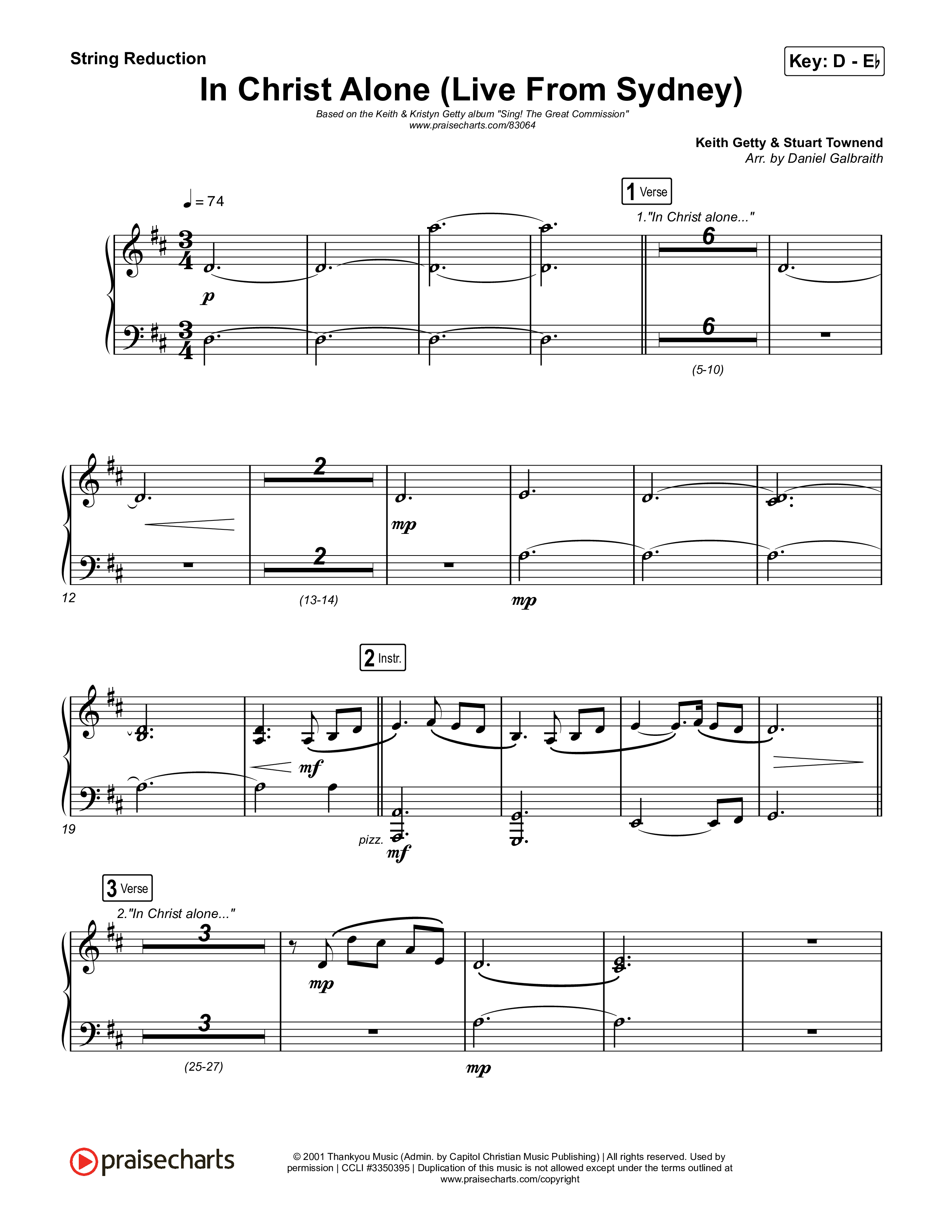 In Christ Alone (Live From Sydney) String Reduction (Keith & Kristyn Getty / CityAlight)