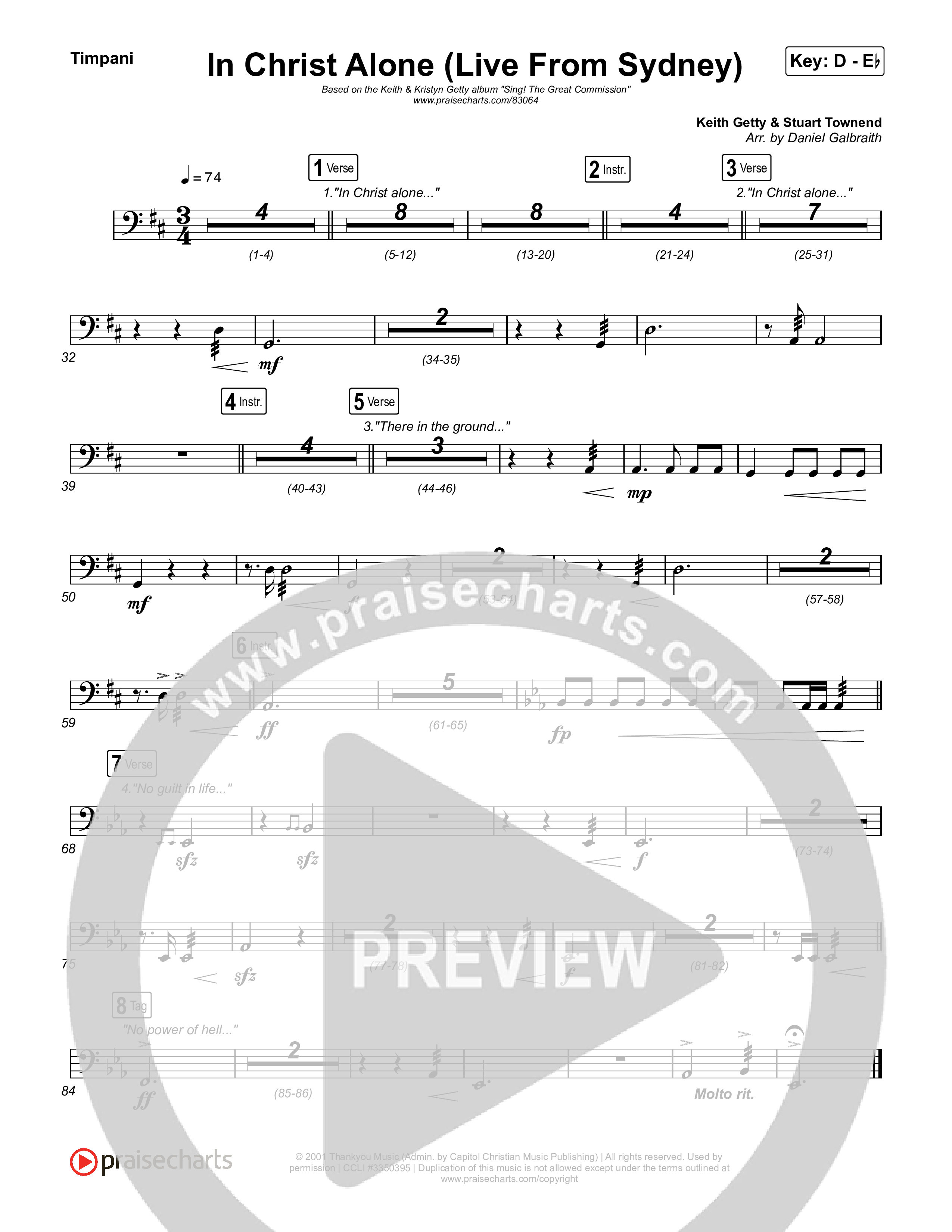 In Christ Alone (Live From Sydney) Timpani (Keith & Kristyn Getty / CityAlight)