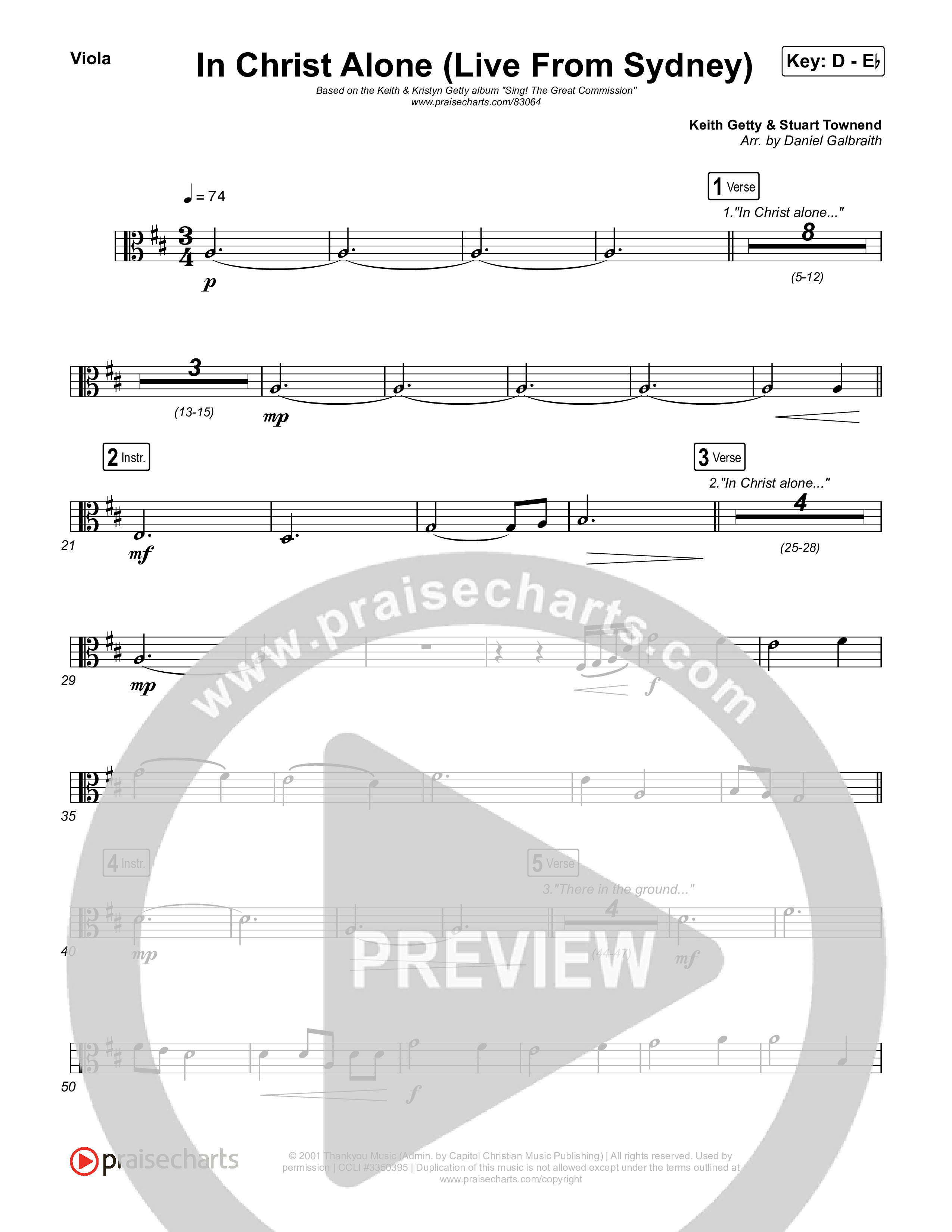 In Christ Alone (Live From Sydney) Viola (Keith & Kristyn Getty / CityAlight)