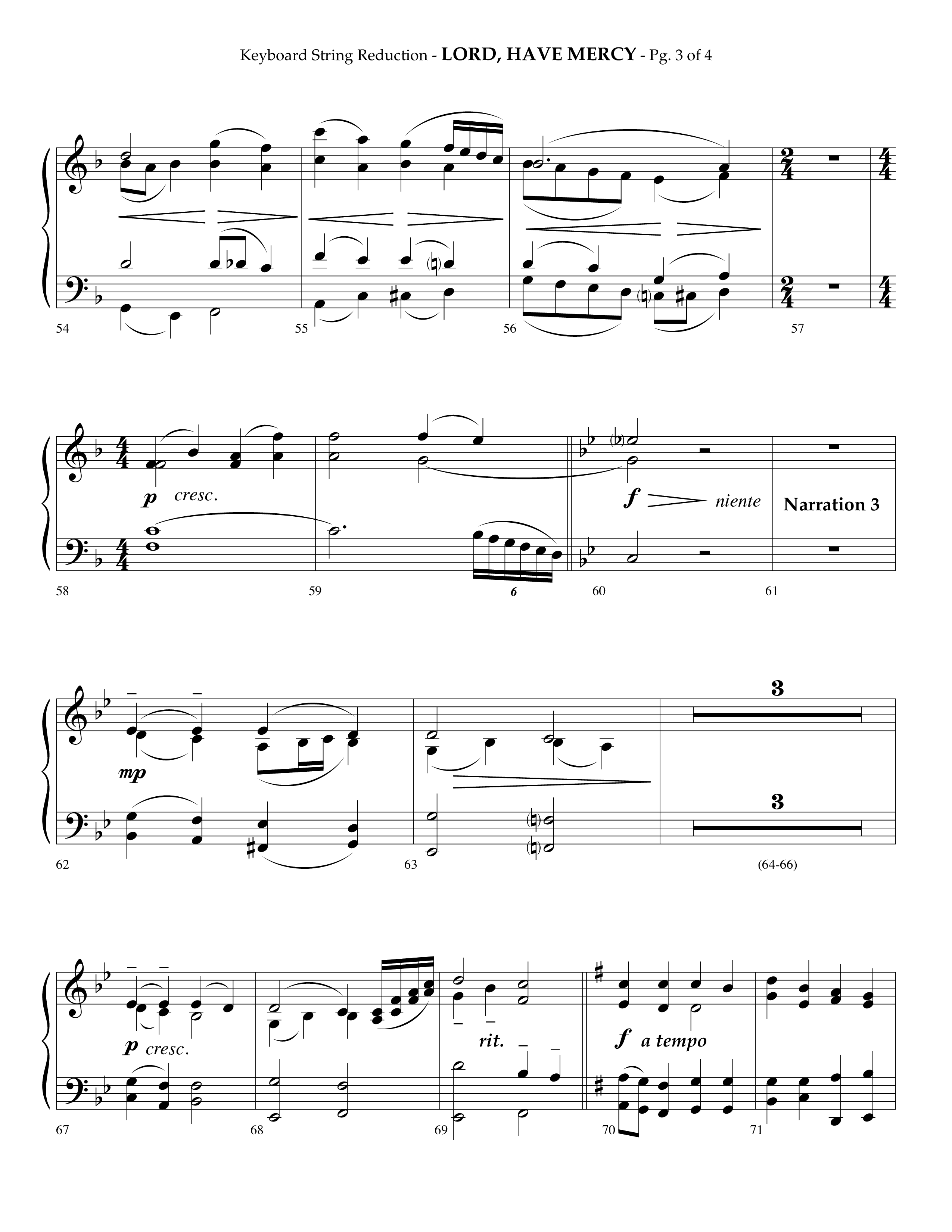 Lord Have Mercy (Choral Anthem SATB) String Reduction (Lifeway Choral / Arr. Phillip Keveren)