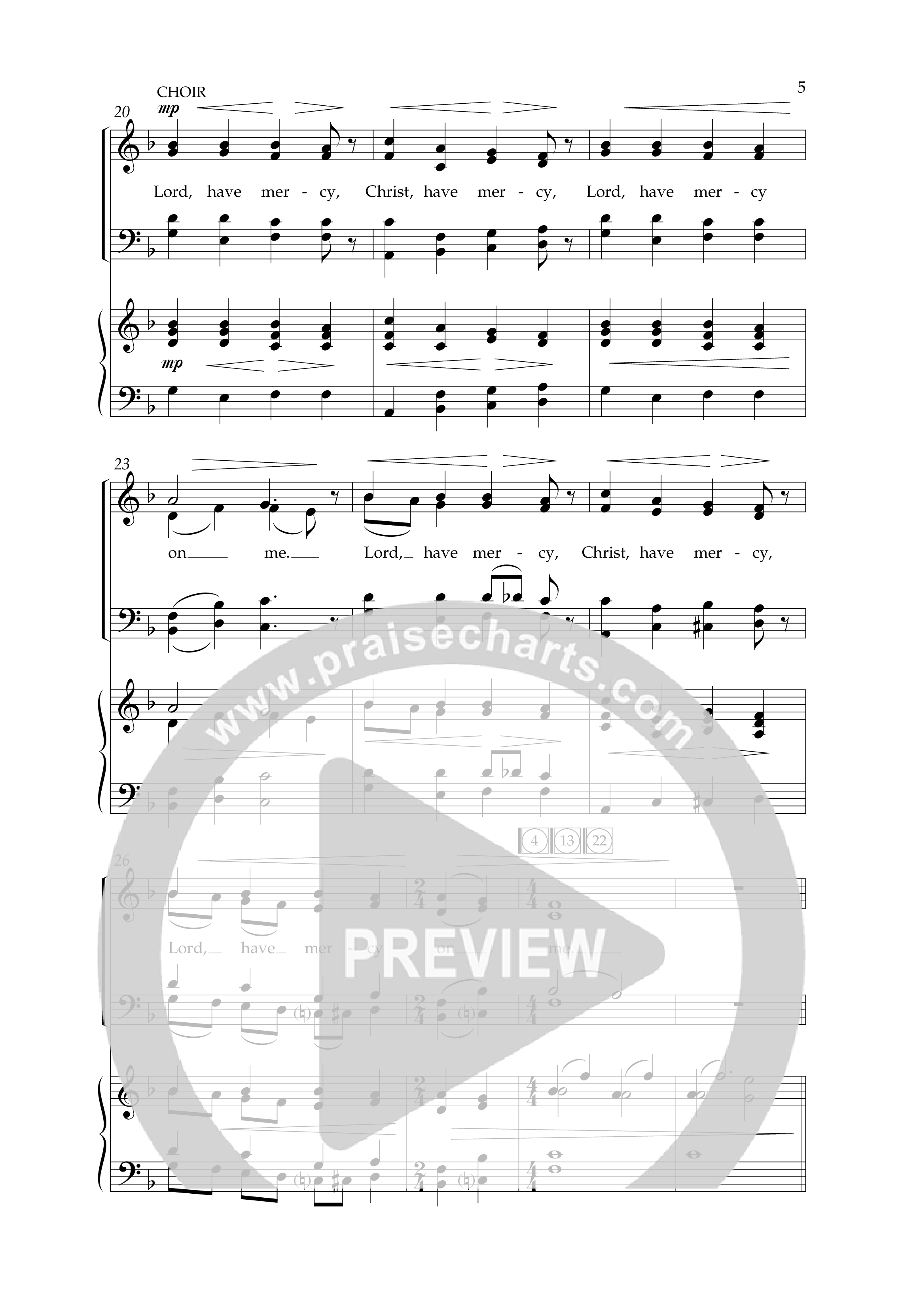 Lord Have Mercy (Choral Anthem SATB) Sheet Music PDF (Lifeway Choral