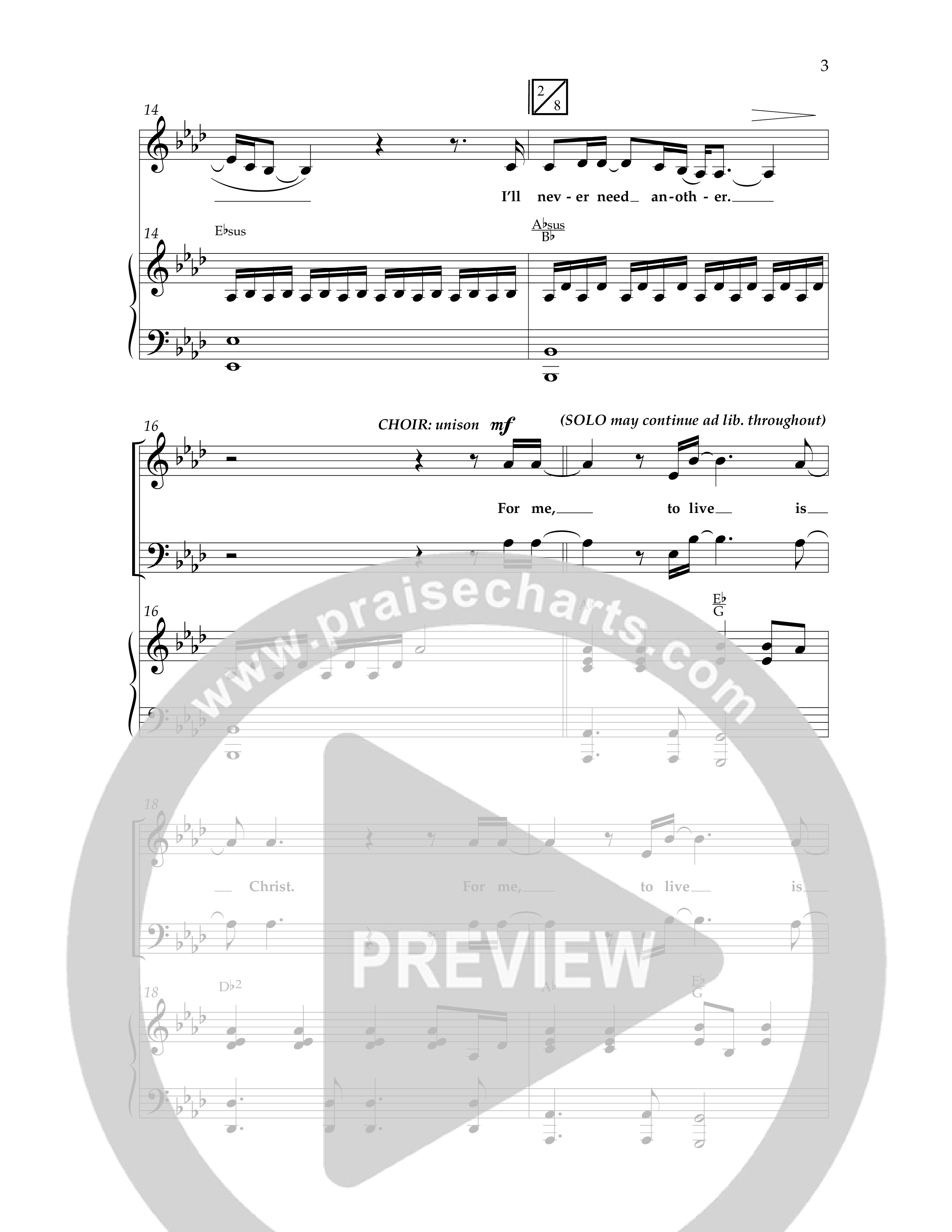 Let It Be Jesus (Choral Anthem SATB) Anthem (SATB/Piano) (Lifeway Choral / Arr. Cliff Duren)
