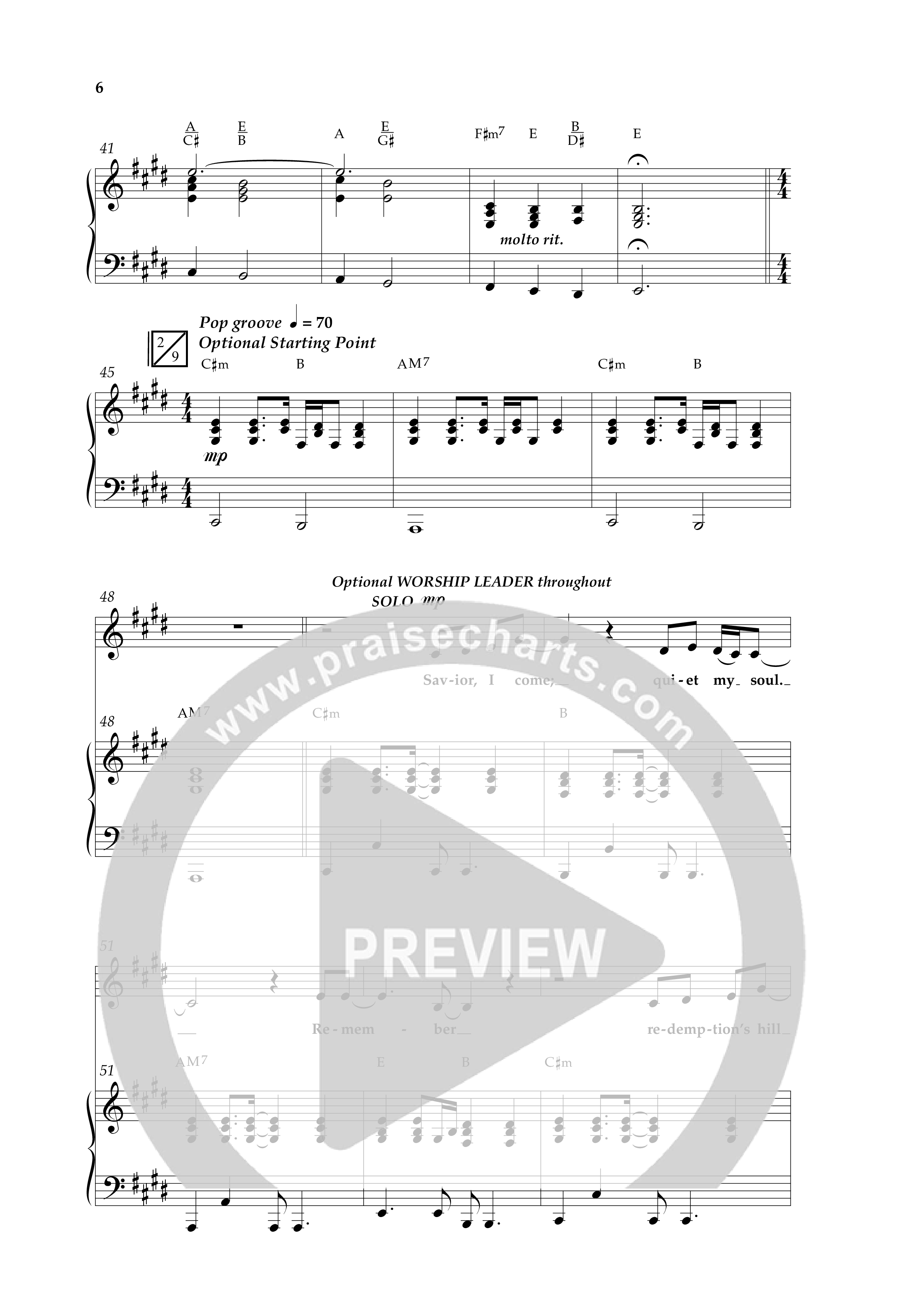 Lead Me To The Cross (Choral Anthem SATB) Anthem (SATB/Piano) (Lifeway Choral / Arr. Cliff Duren)
