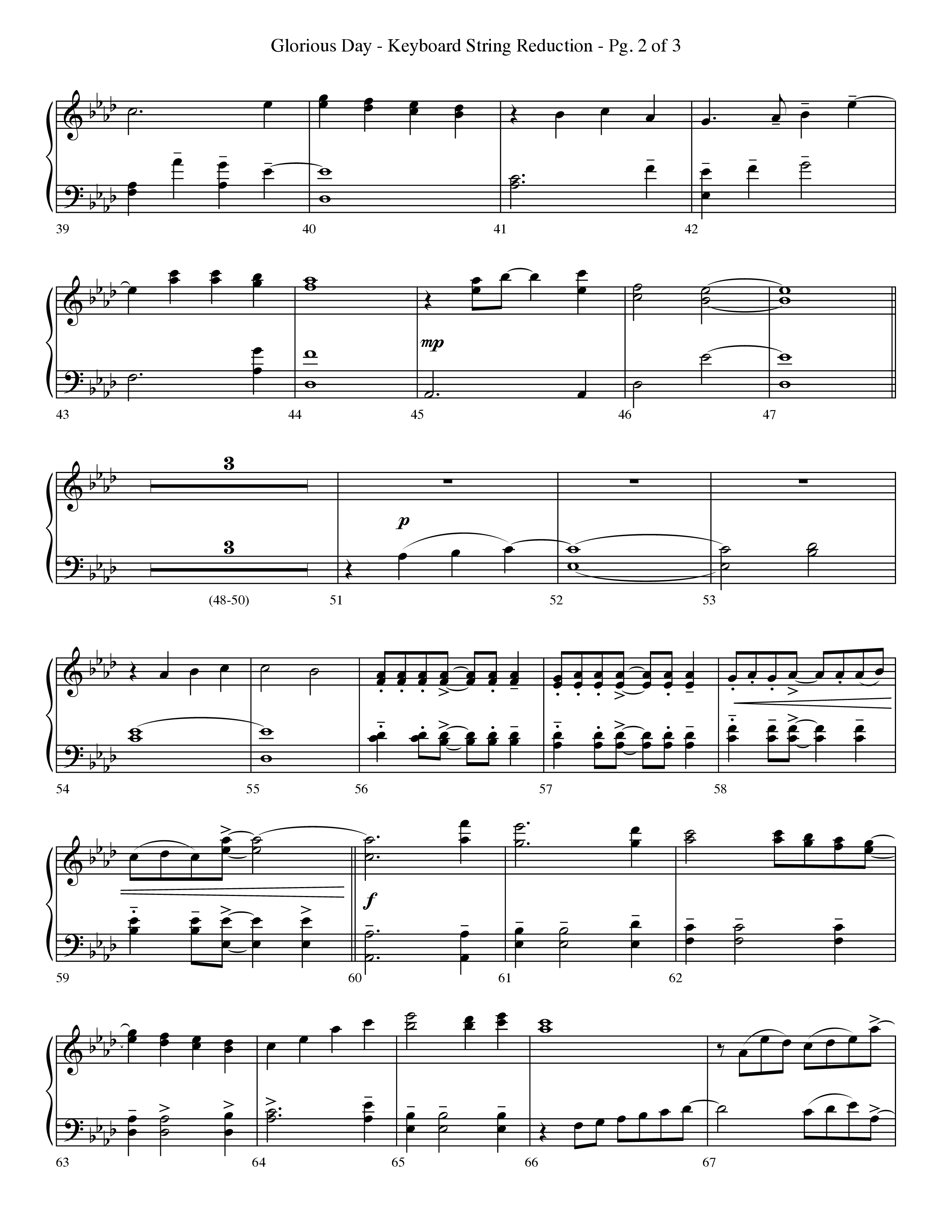 Glorious Day (Living He Loved Me) (Choral Anthem SATB) String Reduction (Lifeway Choral / Arr. Travis Cottrell / Orch. Phillip Keveren)