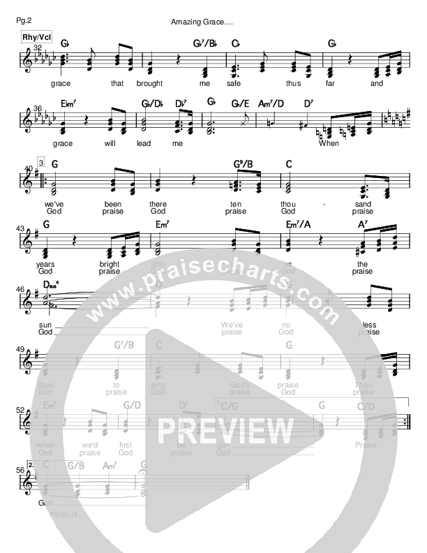 Amazing Grace Rhythm/Vocal (Mark Cole)