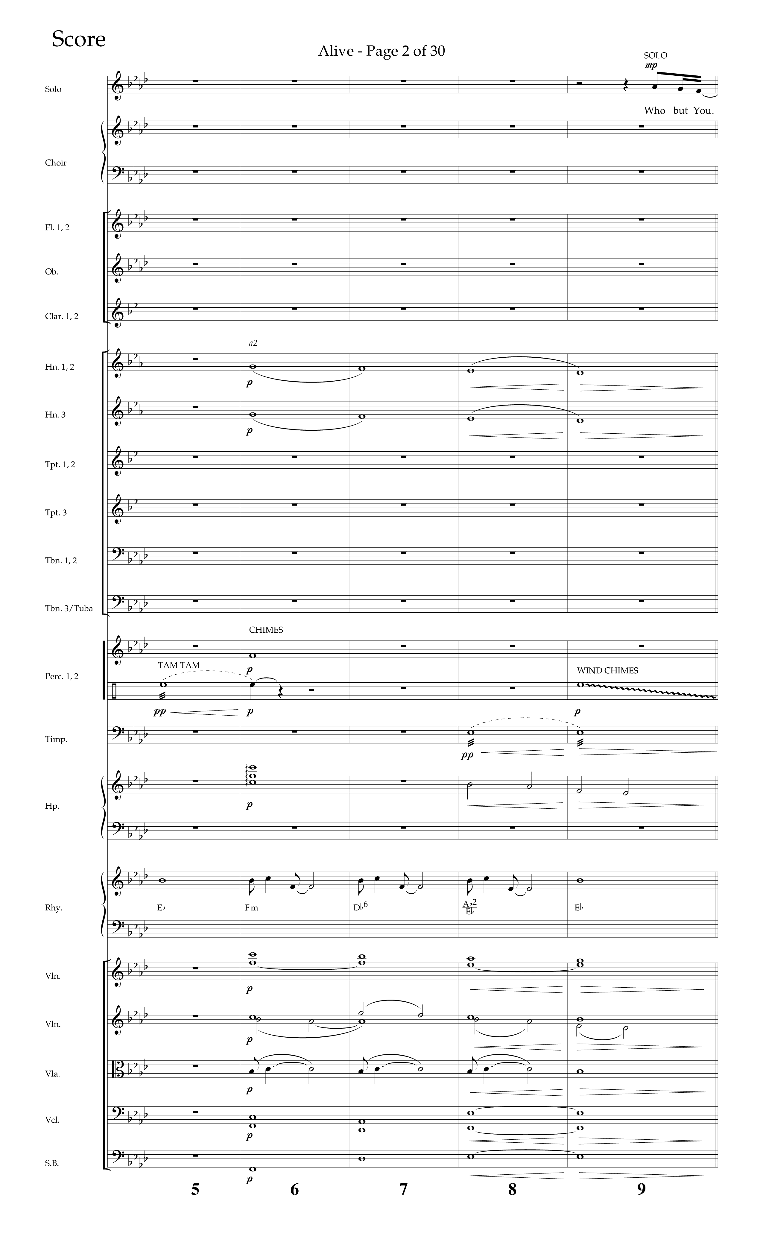 Alive (Mary Magdalene) (Choral Anthem SATB) Conductor's Score (Lifeway Choral / Arr. Travis Cottrell / Orch. Phillip Keveren)