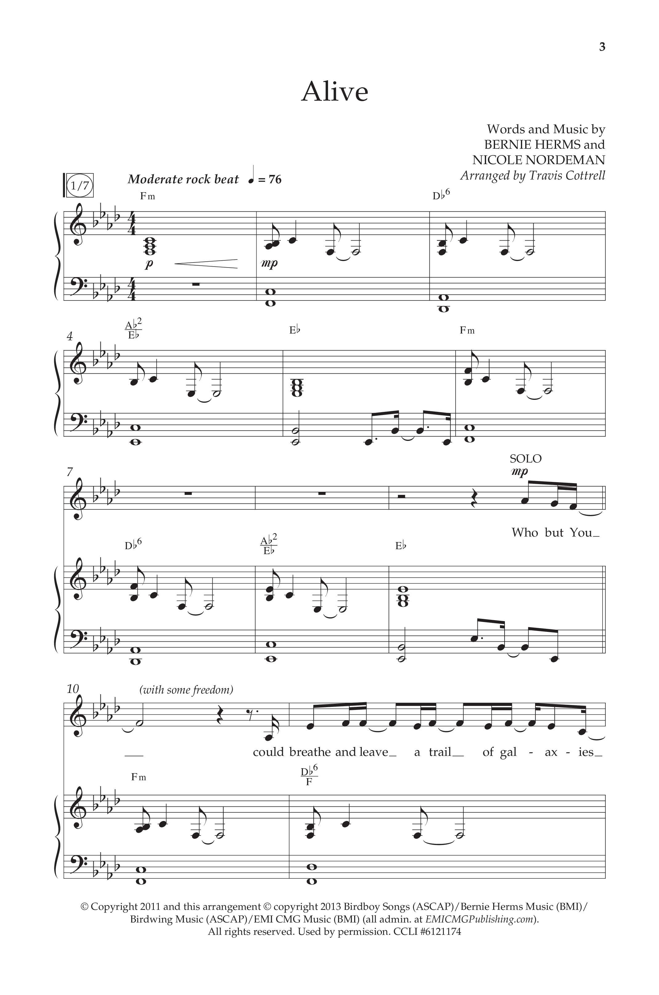 Alive (Mary Magdalene) (Choral Anthem SATB) Anthem (SATB/Piano) (Lifeway Choral / Arr. Travis Cottrell / Orch. Phillip Keveren)