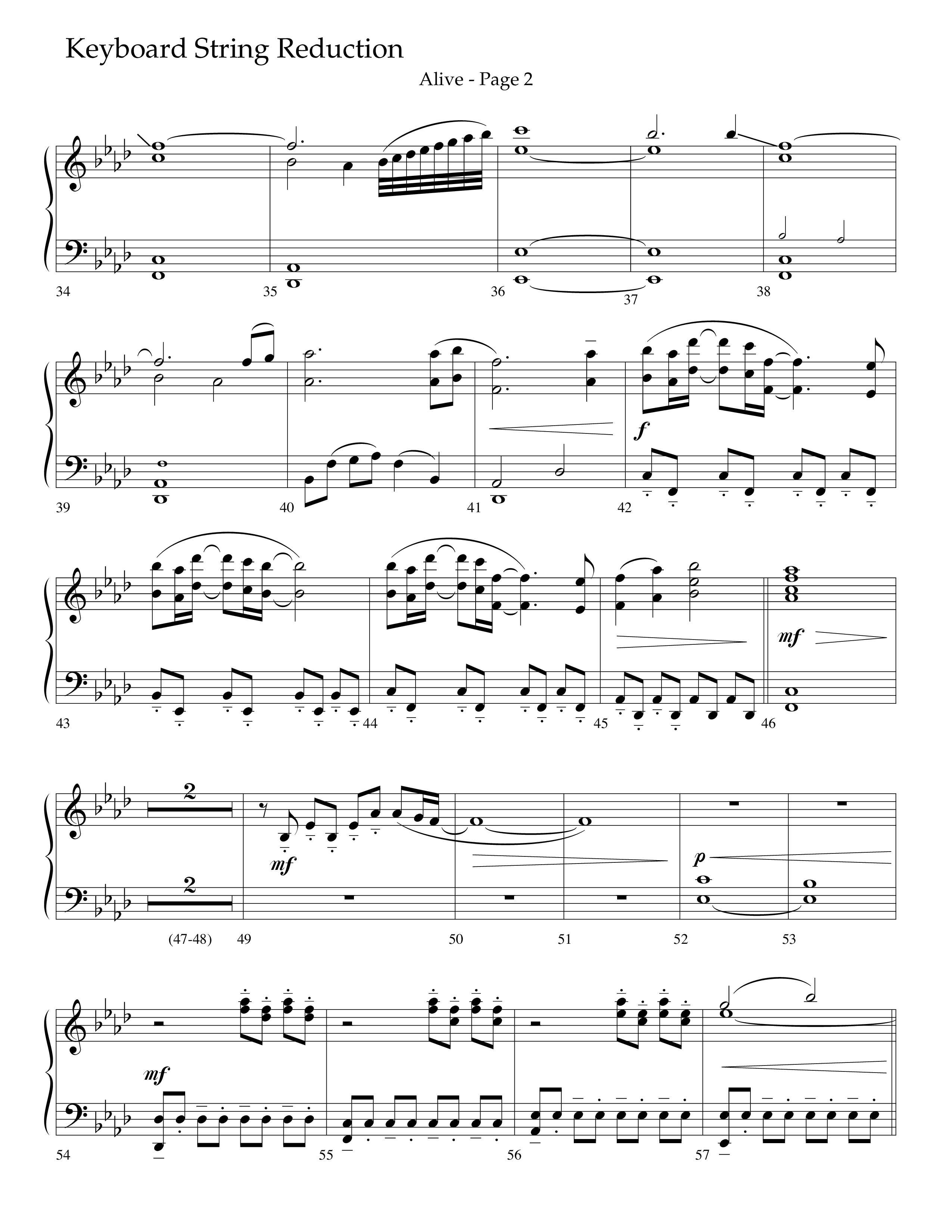 Alive (Mary Magdalene) (Choral Anthem SATB) String Reduction (Lifeway Choral / Arr. Travis Cottrell / Orch. Phillip Keveren)