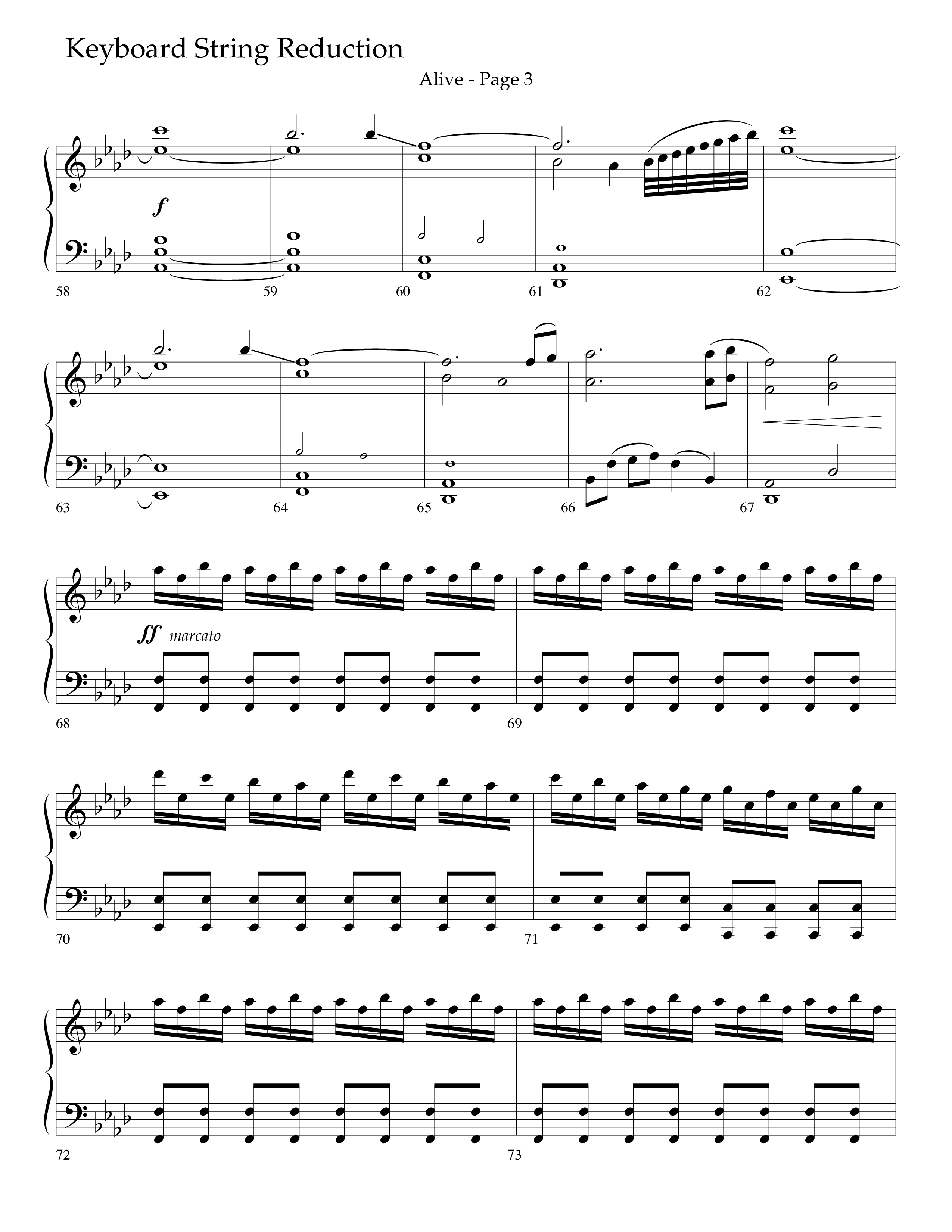 Alive (Mary Magdalene) (Choral Anthem SATB) String Reduction (Lifeway Choral / Arr. Travis Cottrell / Orch. Phillip Keveren)