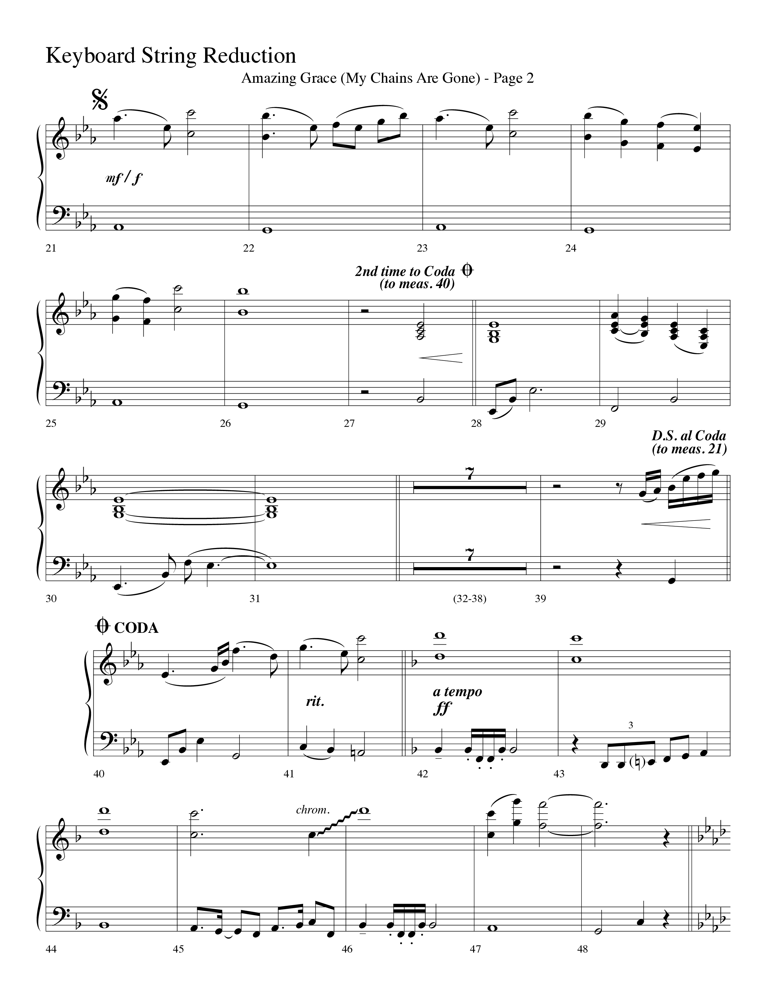 Amazing Grace (My Chains Are Gone) (Choral Anthem SATB) String Reduction (Lifeway Choral / Arr. Dave Williamson)