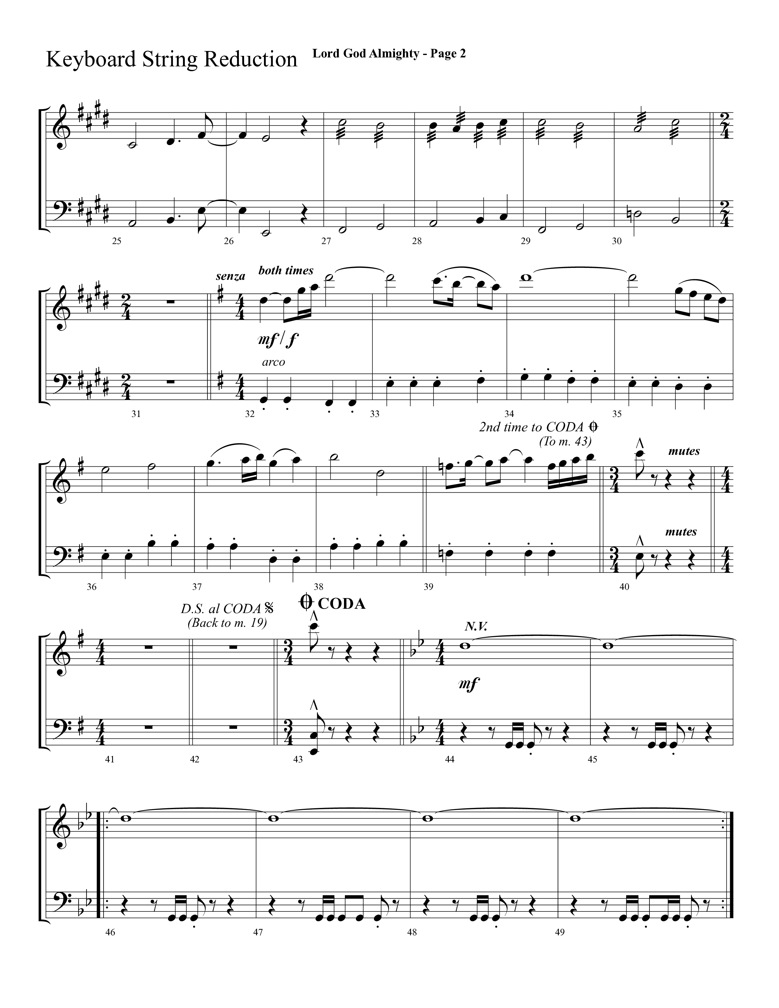Lord God Almighty (Choral Anthem SATB) String Reduction (Lifeway Choral / Arr. Dave Williamson)