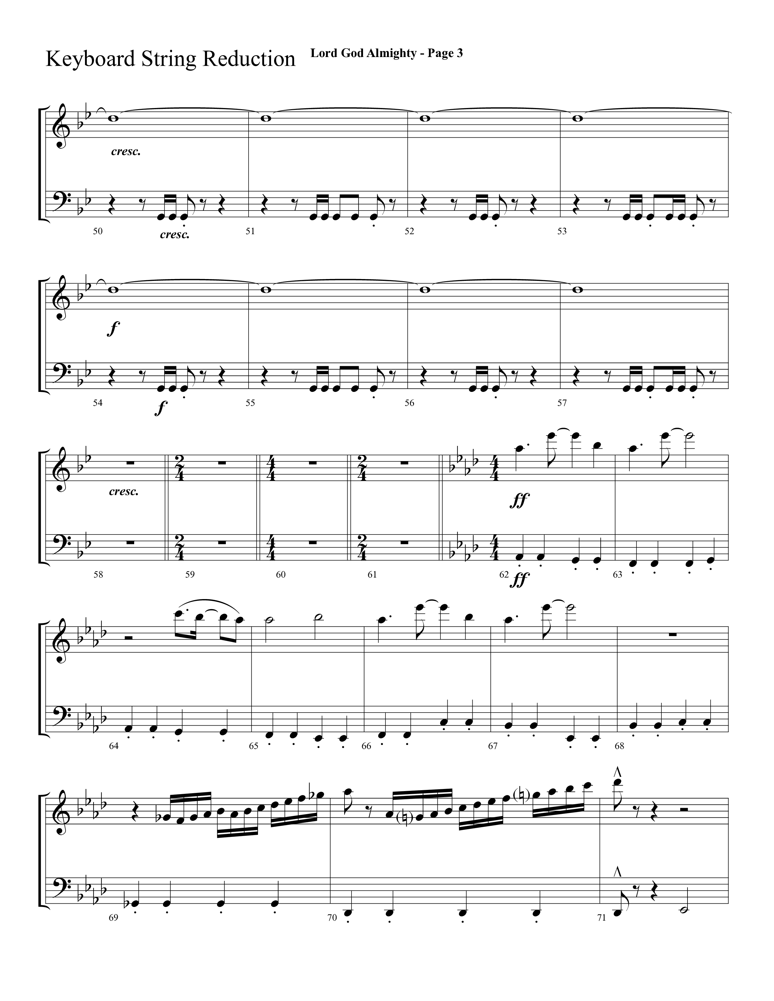 Lord God Almighty (Choral Anthem SATB) String Reduction (Lifeway Choral / Arr. Dave Williamson)