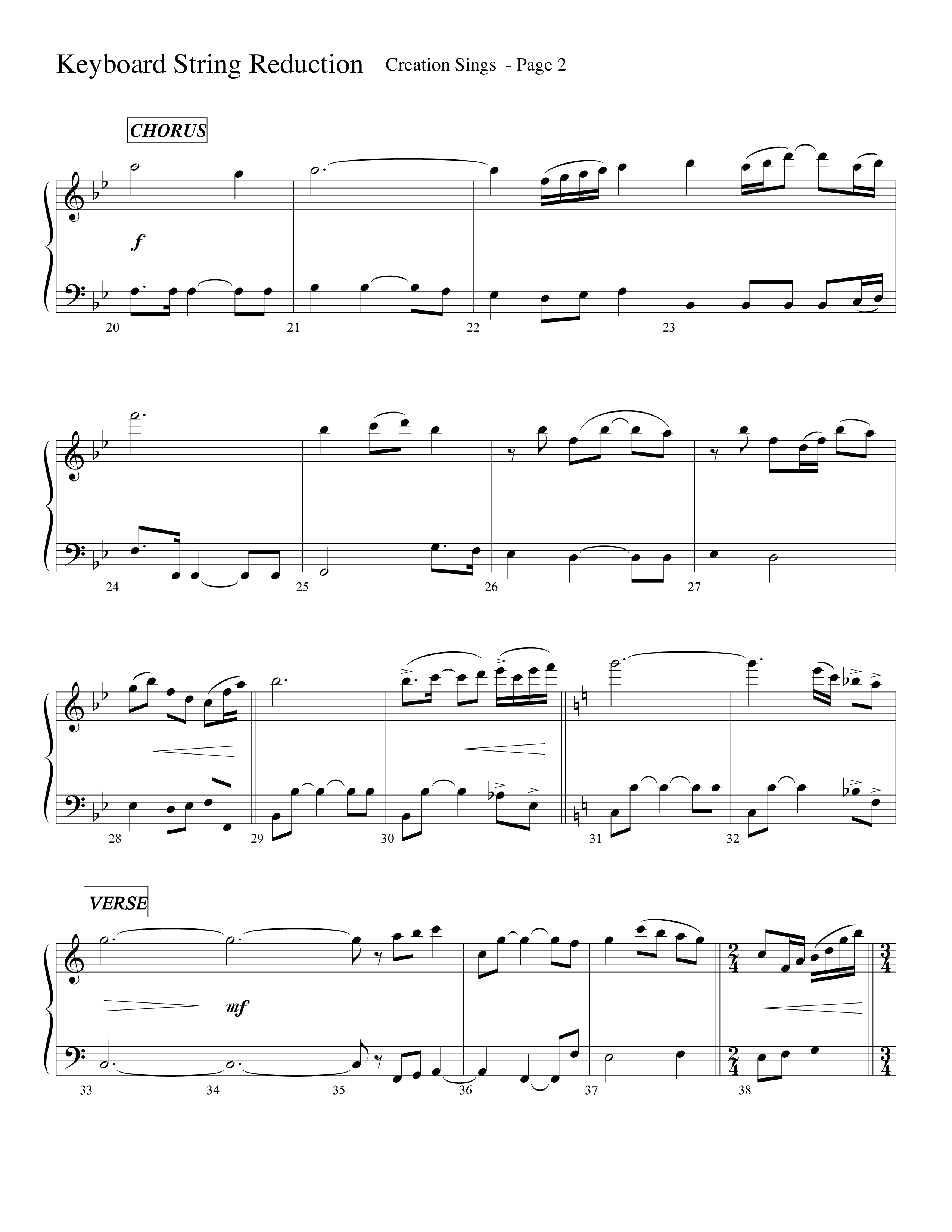 Creation Sings (Choral Anthem SATB) String Reduction (Lifeway Choral / Arr. David Hamilton)