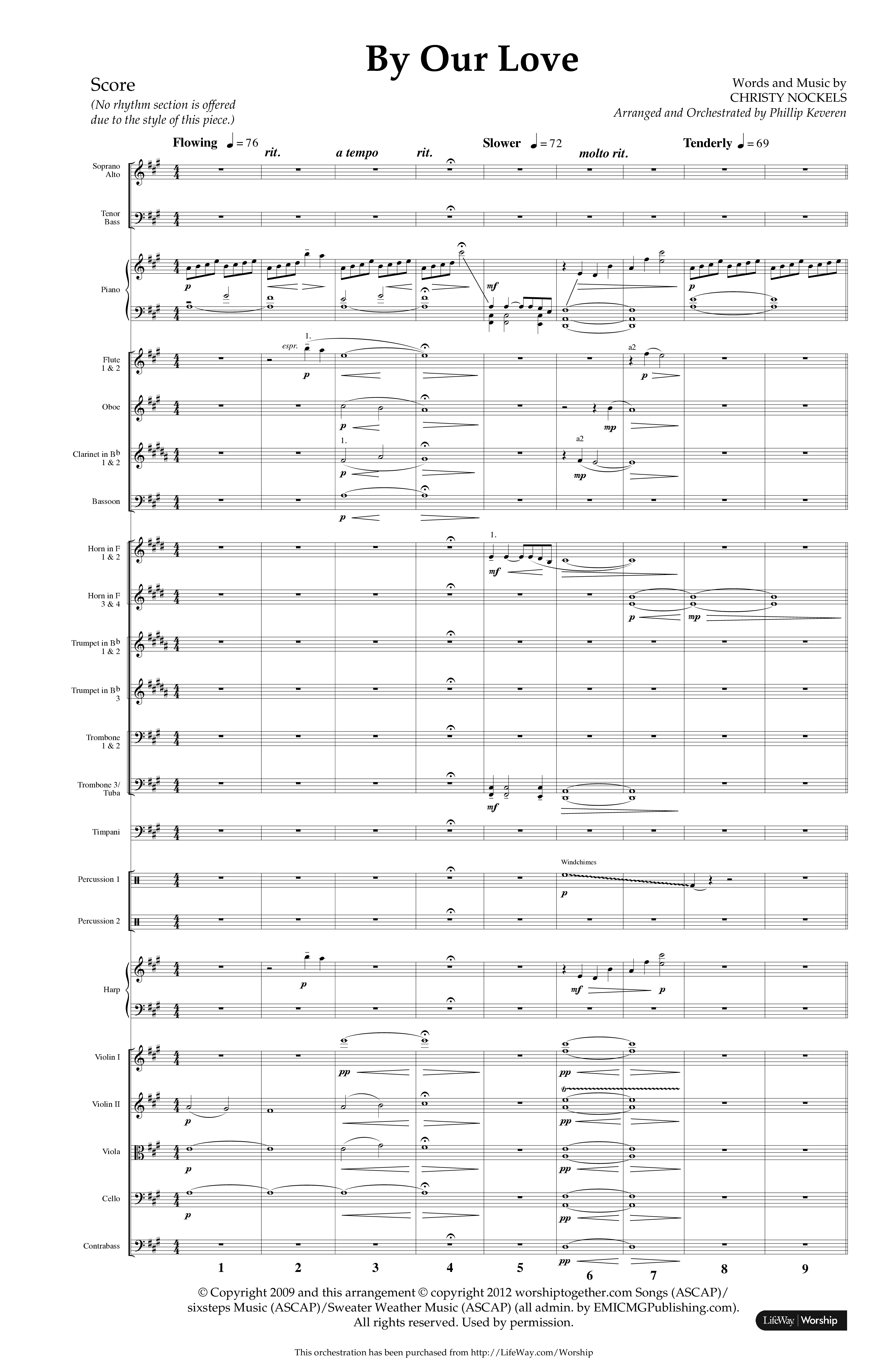 By Our Love (Choral Anthem SATB) Conductor's Score (Lifeway Choral / Arr. Phillip Keveren)