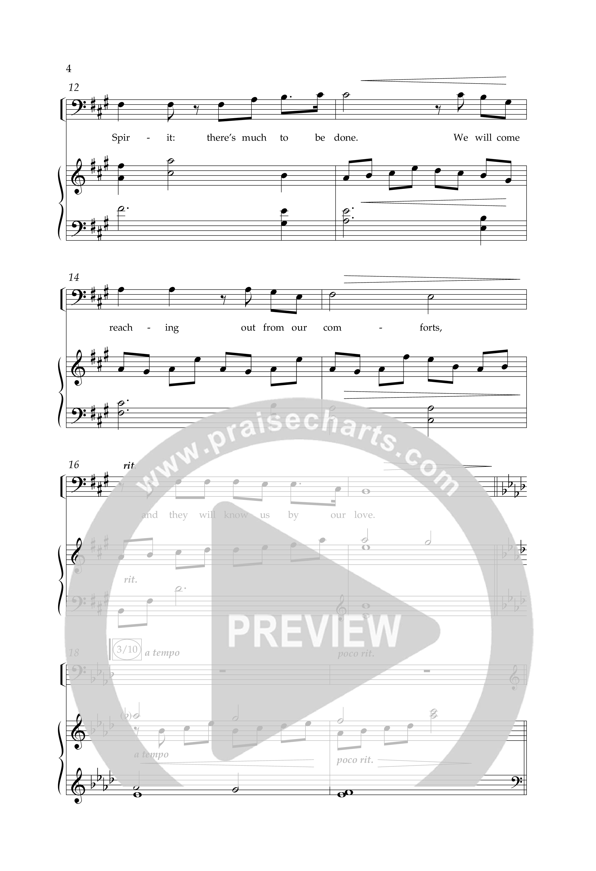 By Our Love (Choral Anthem SATB) Anthem (SATB/Piano) (Lifeway Choral / Arr. Phillip Keveren)