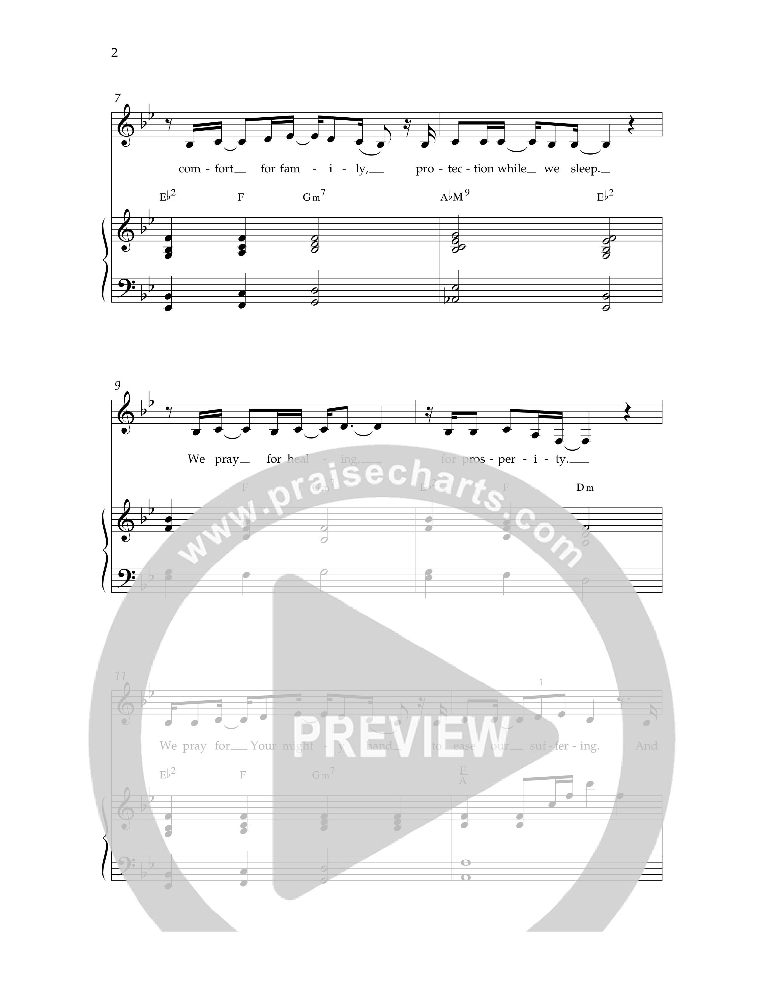Blessings (Choral Anthem SATB) Anthem (SATB/Piano) (Lifeway Choral / Arr. Russell Mauldin)