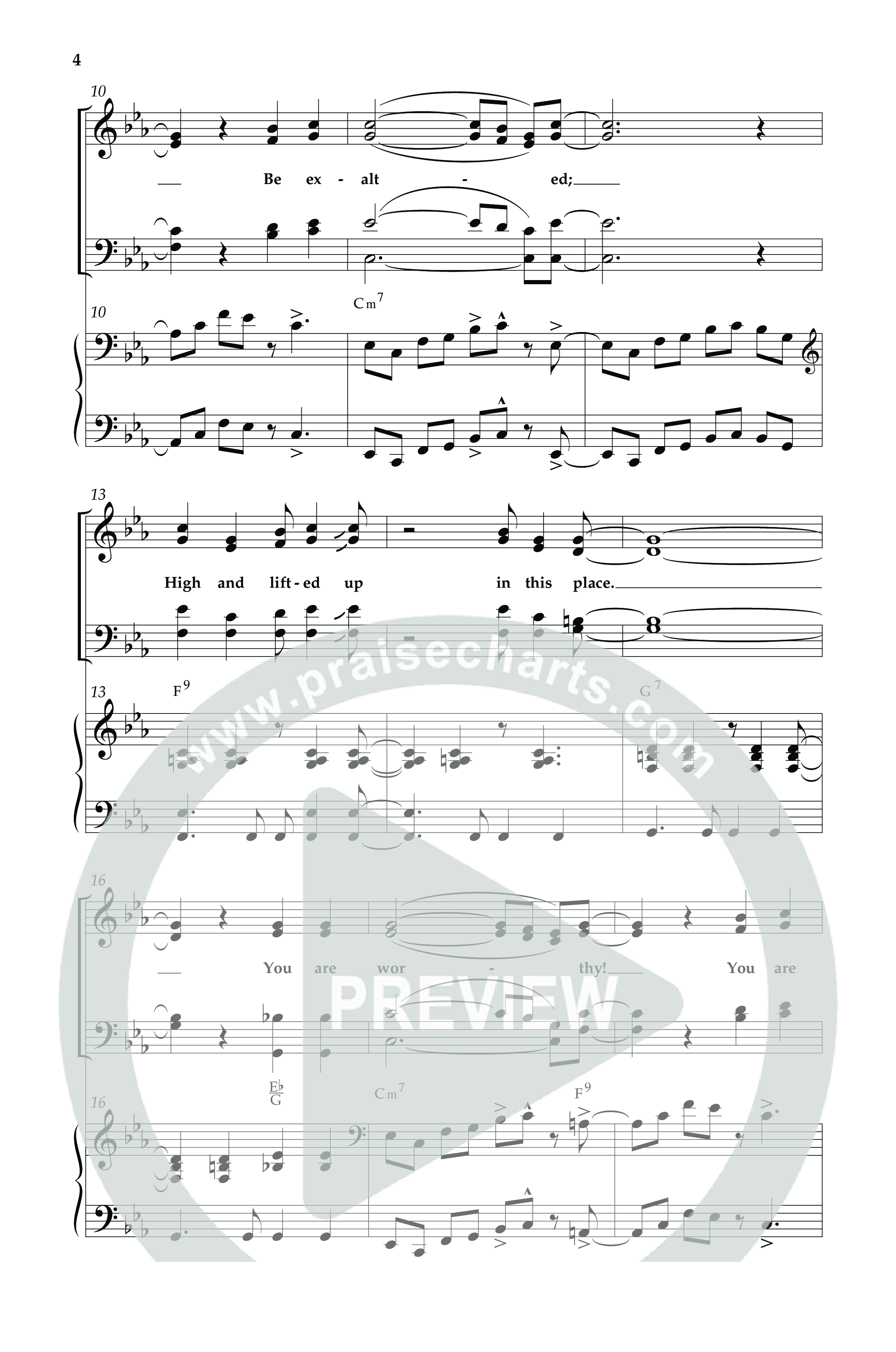 Be Exalted In This Place (Choral Anthem SATB) Anthem (SATB/Piano) (Lifeway Choral / Arr. Cliff Duren)