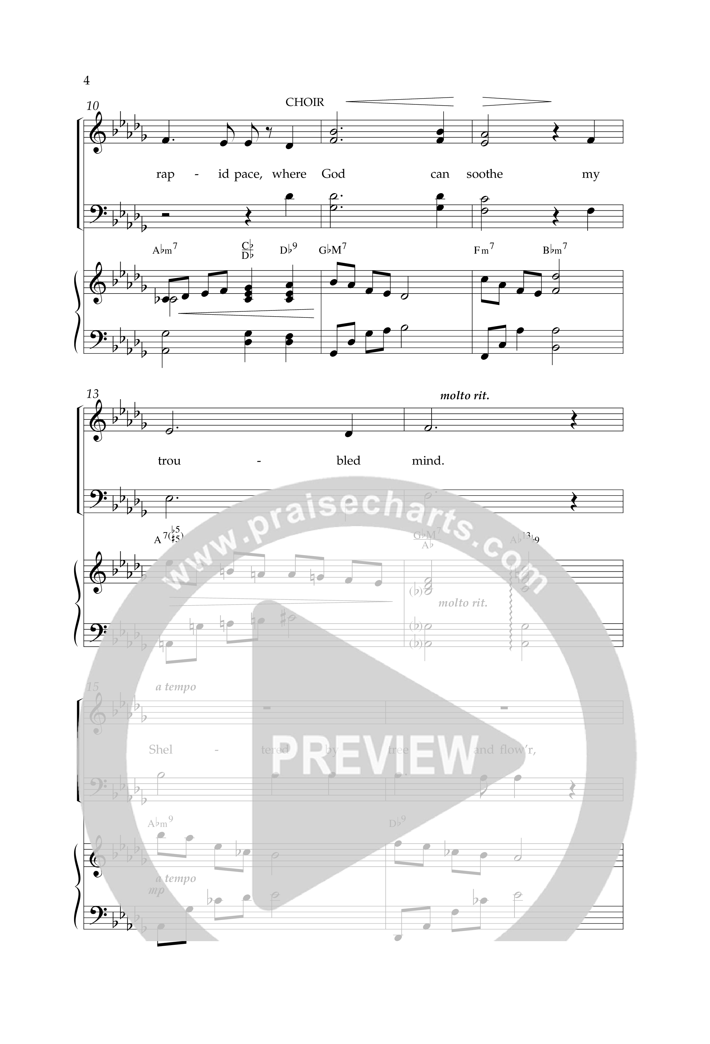 A Quiet Place (Choral Anthem SATB) Anthem (SATB/Piano) (Lifeway Choral / Arr. Phillip Keveren)