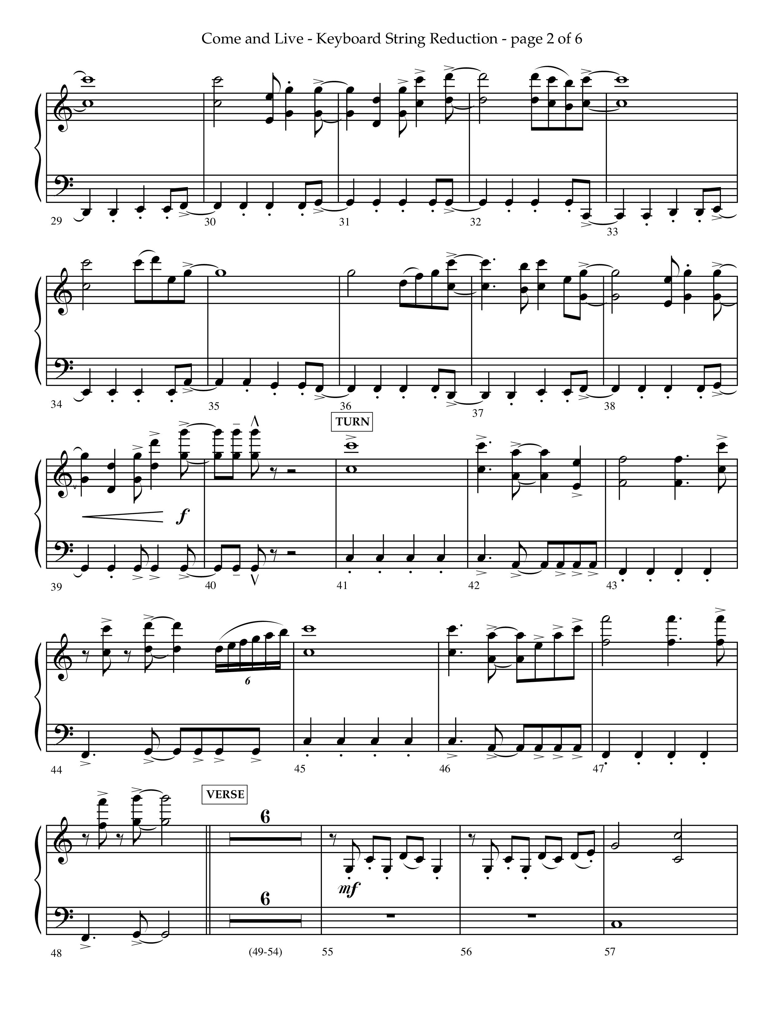 Come And Live (Choral Anthem SATB) String Reduction (Lifeway Choral / Arr. John Bolin / Arr. Don Koch / Orch. Michael Lawrence)