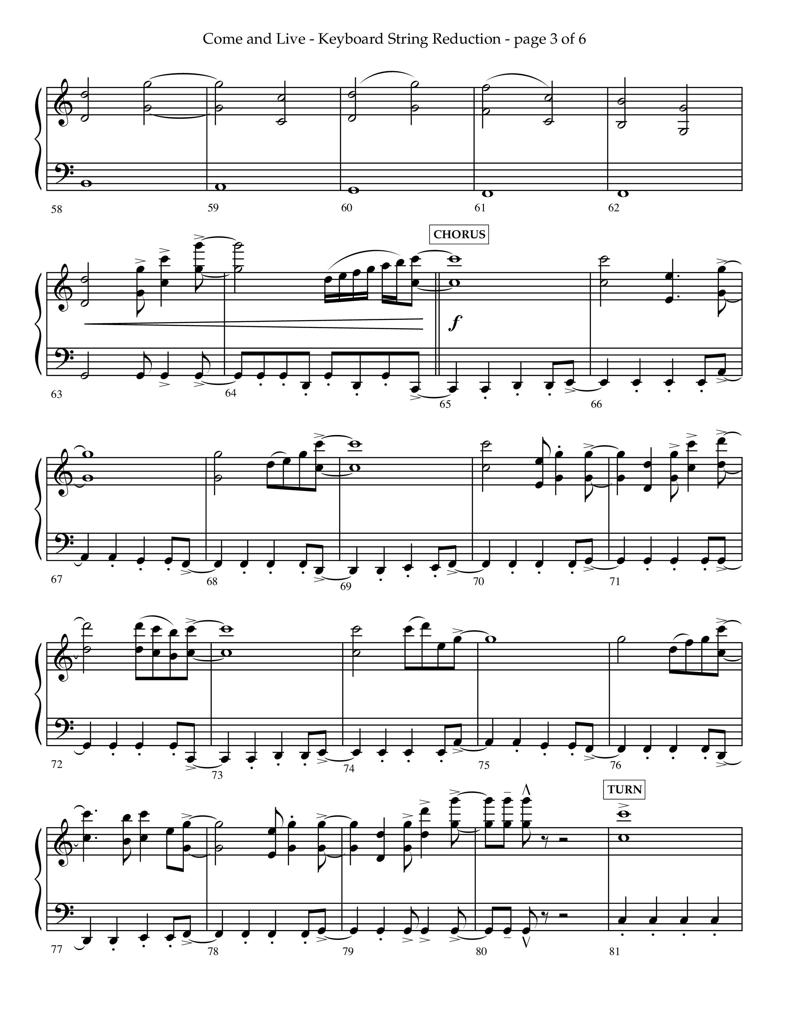 Come And Live (Choral Anthem SATB) String Reduction (Lifeway Choral / Arr. John Bolin / Arr. Don Koch / Orch. Michael Lawrence)