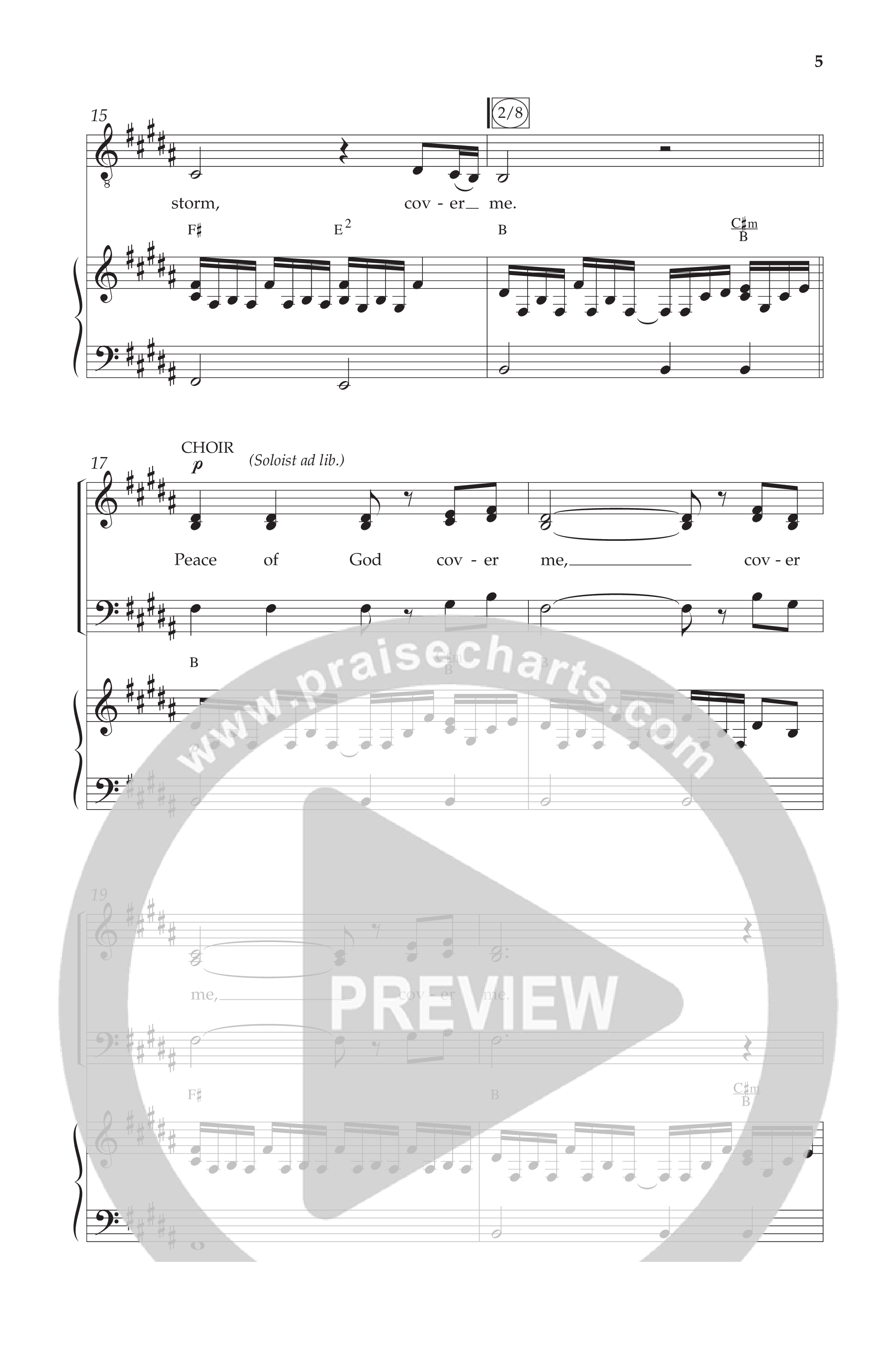 Cover Me (Choral Anthem SATB) Anthem (SATB/Piano) (Lifeway Choral / Arr. J. Daniel Smith)