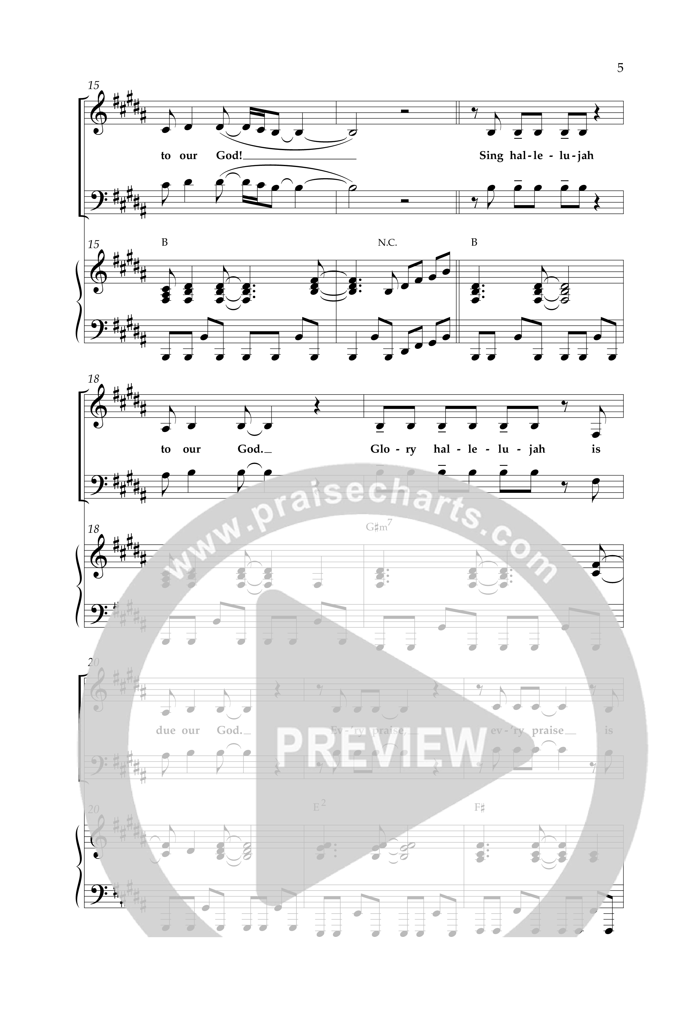 Every Praise (Choral Anthem SATB) Anthem (SATB/Piano) (Lifeway Choral / Arr. Cliff Duren)