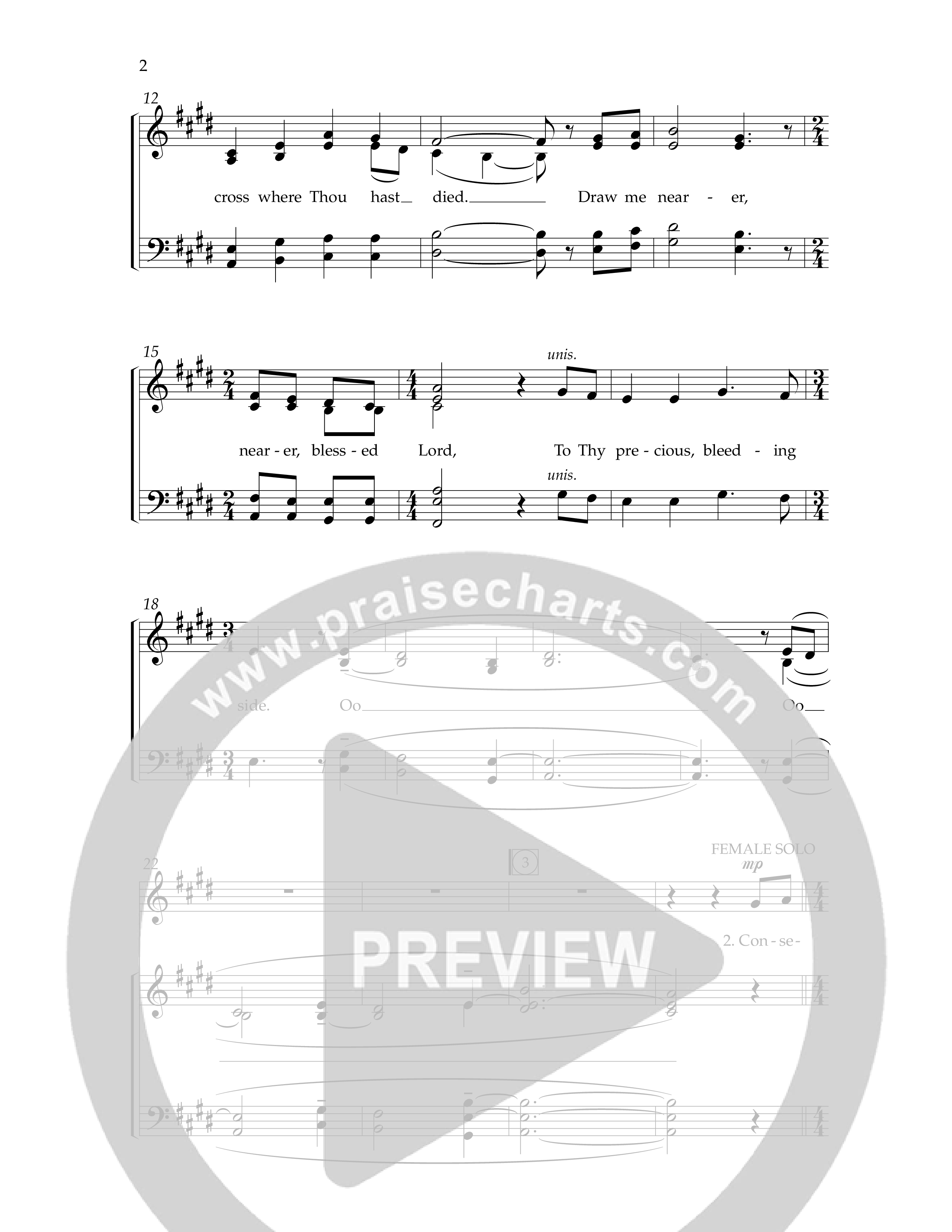 I Am Thine O Lord (Choral Anthem SATB) Anthem (SATB/Piano) (Lifeway Choral / Arr. Cliff Duren)