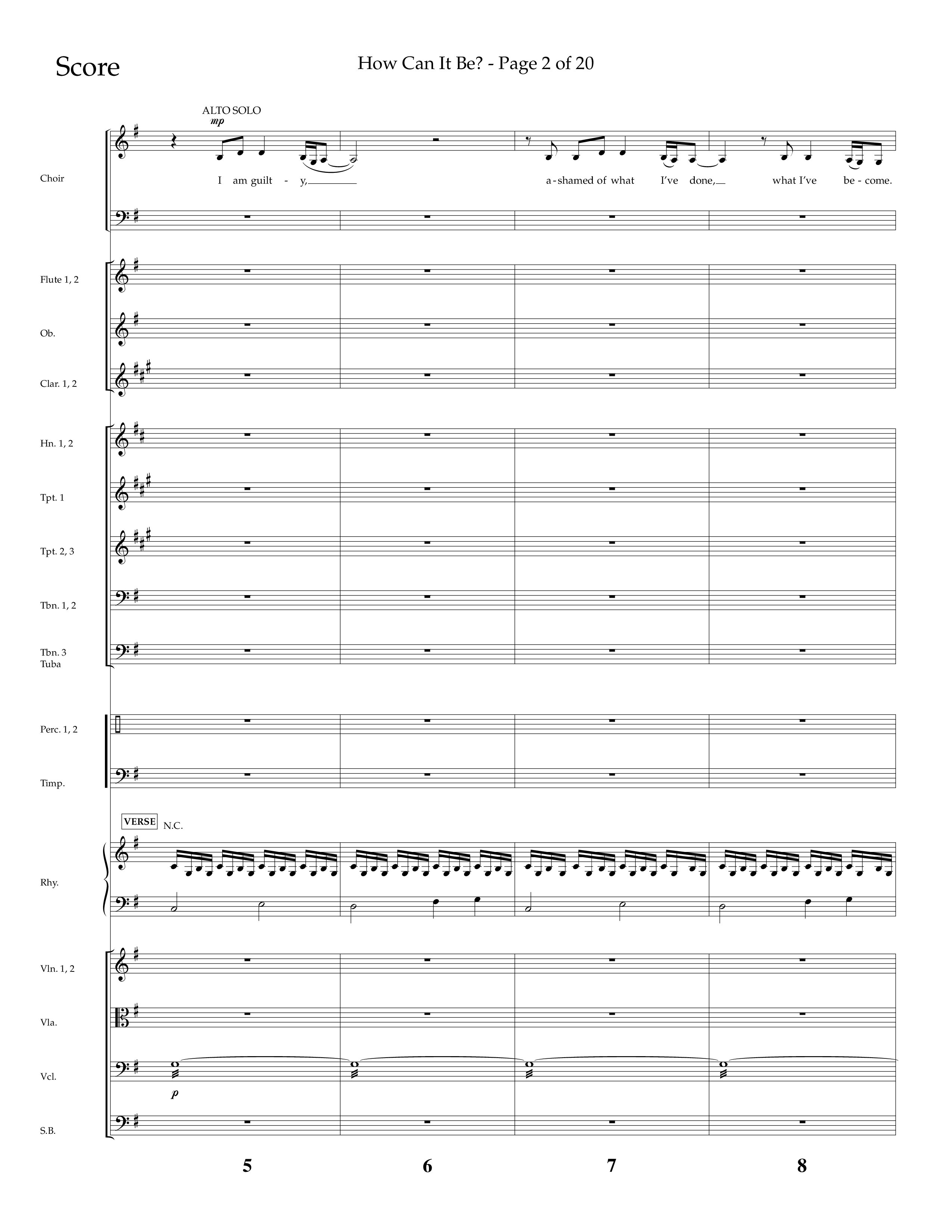 How Can It Be (Choral Anthem SATB) Conductor's Score (Lifeway Choral / Arr. Daniel Semsen)