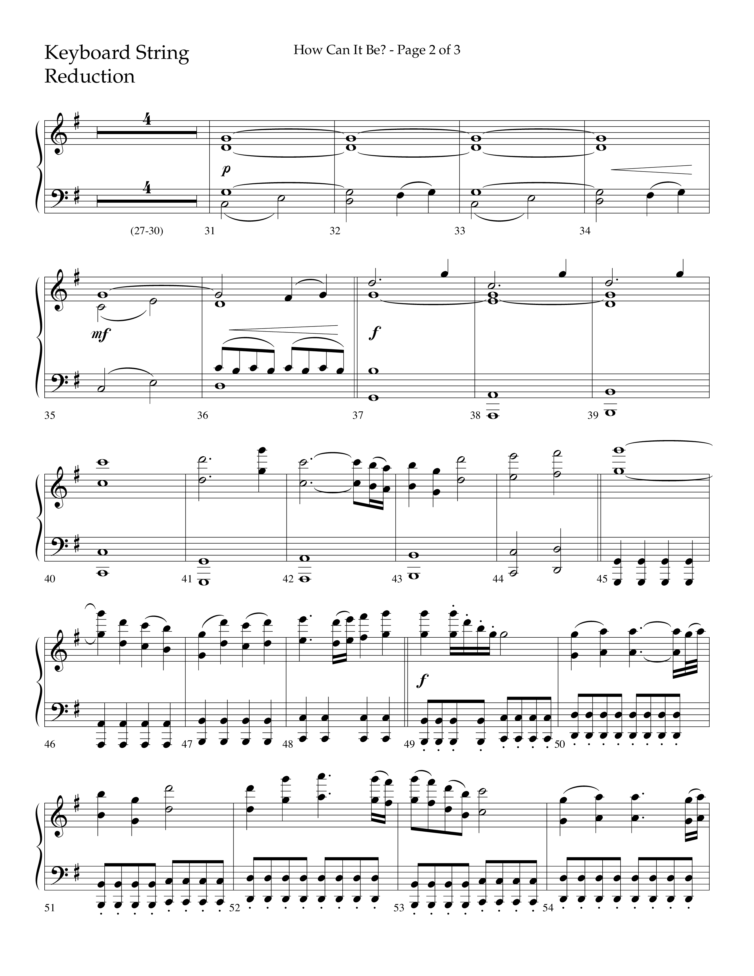 How Can It Be (Choral Anthem SATB) String Reduction (Lifeway Choral / Arr. Daniel Semsen)