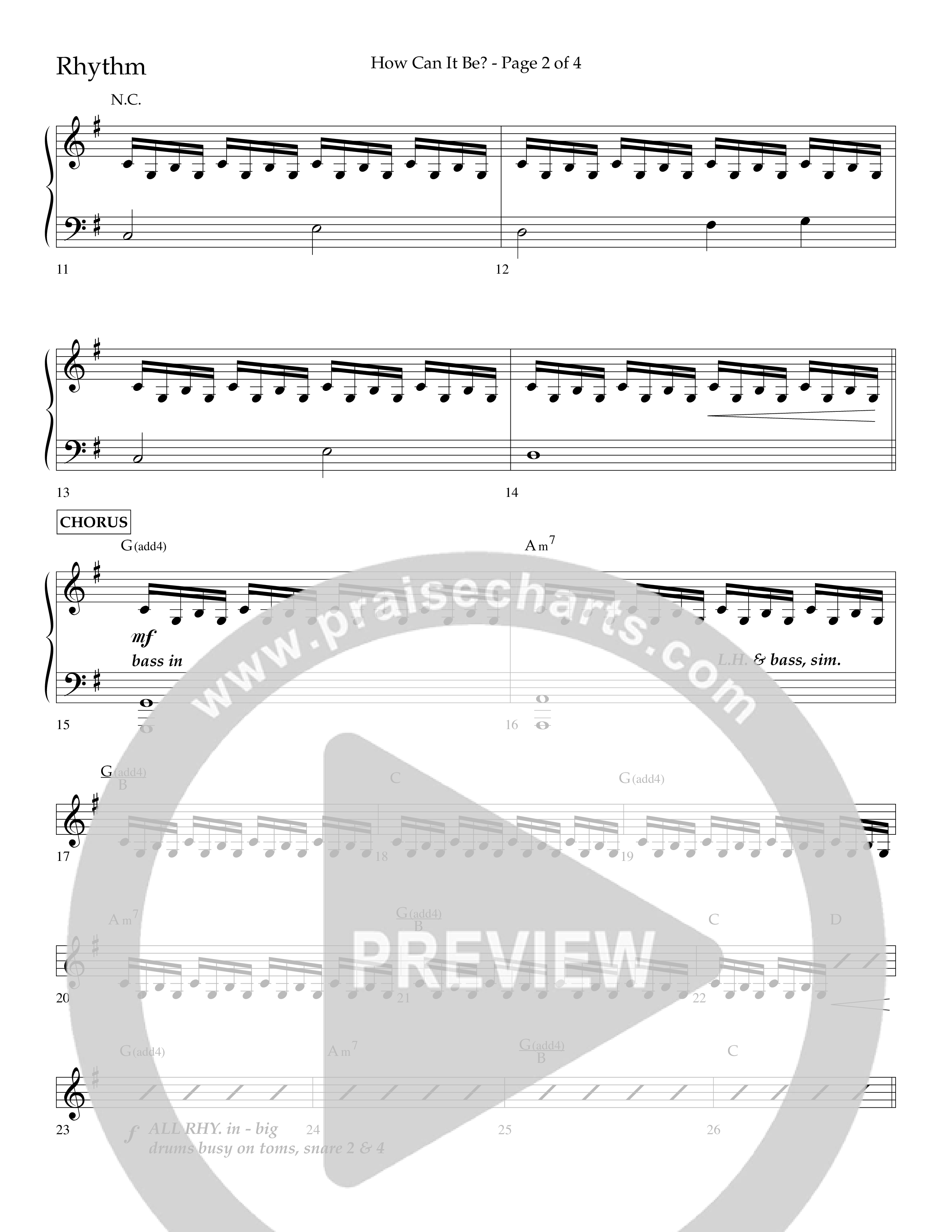 How Can It Be (Choral Anthem SATB) Lead Melody & Rhythm (Lifeway Choral / Arr. Daniel Semsen)