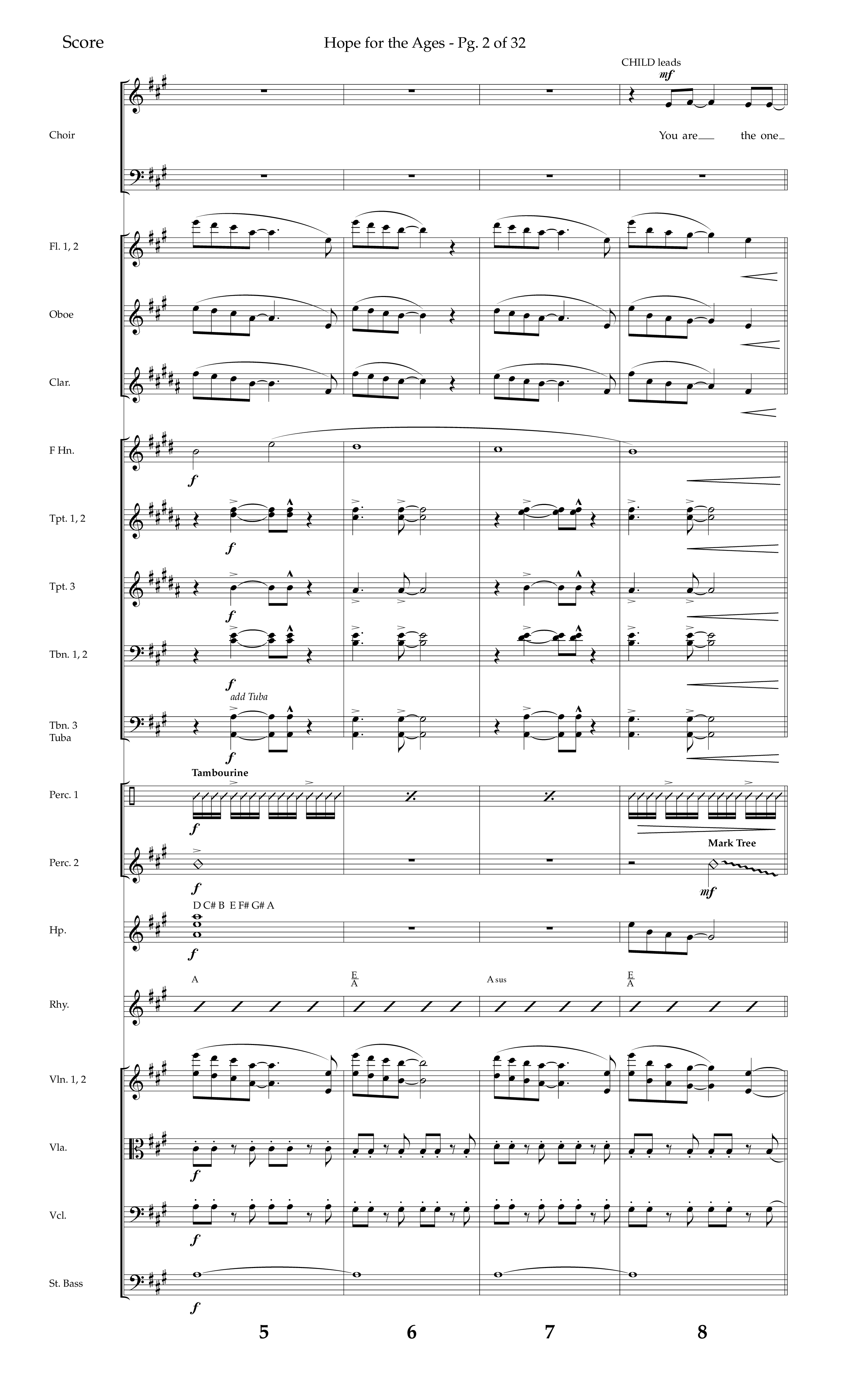 Hope For The Ages (Choral Anthem SATB) Orchestration (Lifeway Choral / Arr. John Bolin / Arr. Don Koch / Orch. Cliff Duren)