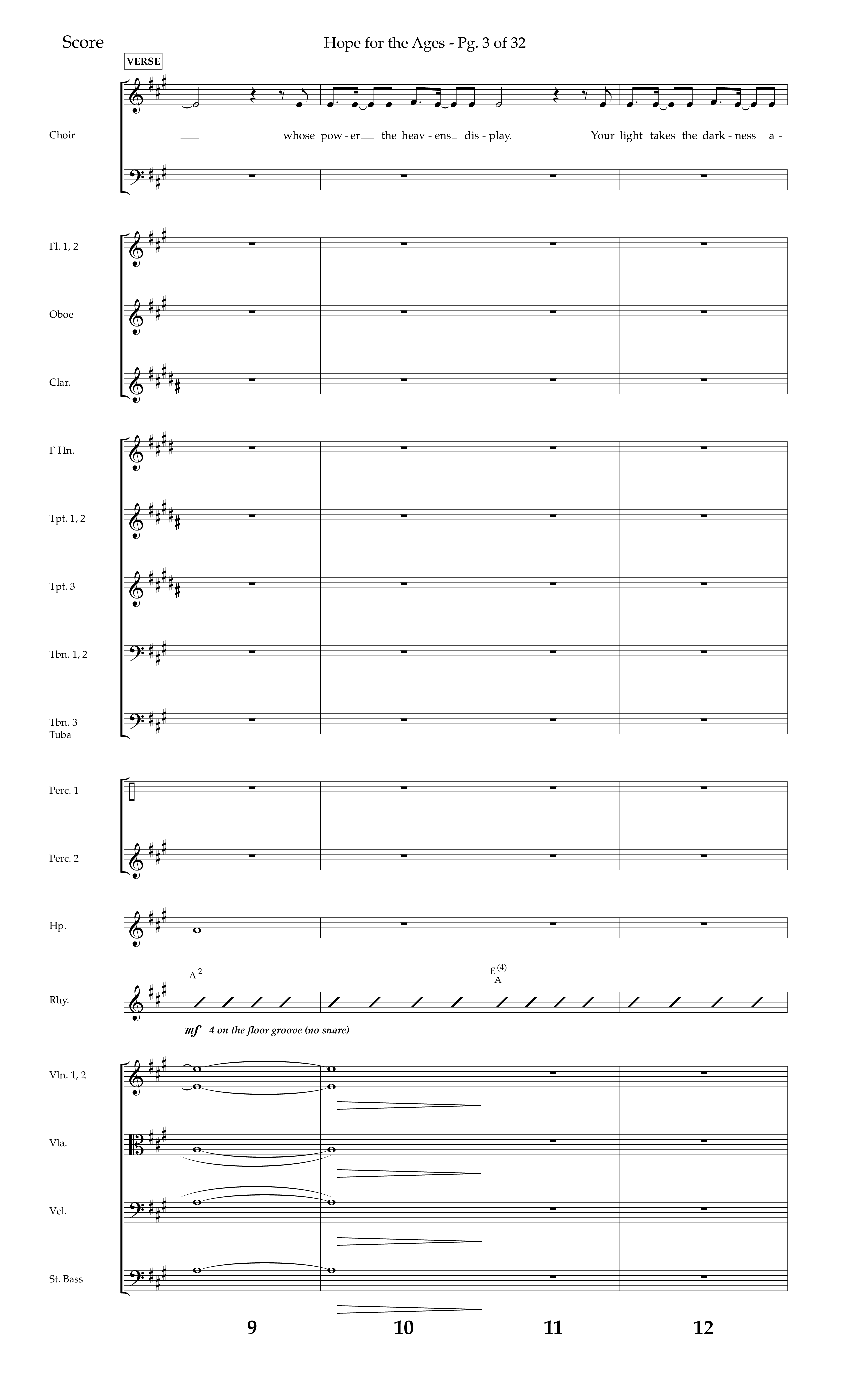 Hope For The Ages (Choral Anthem SATB) Orchestration (Lifeway Choral / Arr. John Bolin / Arr. Don Koch / Orch. Cliff Duren)