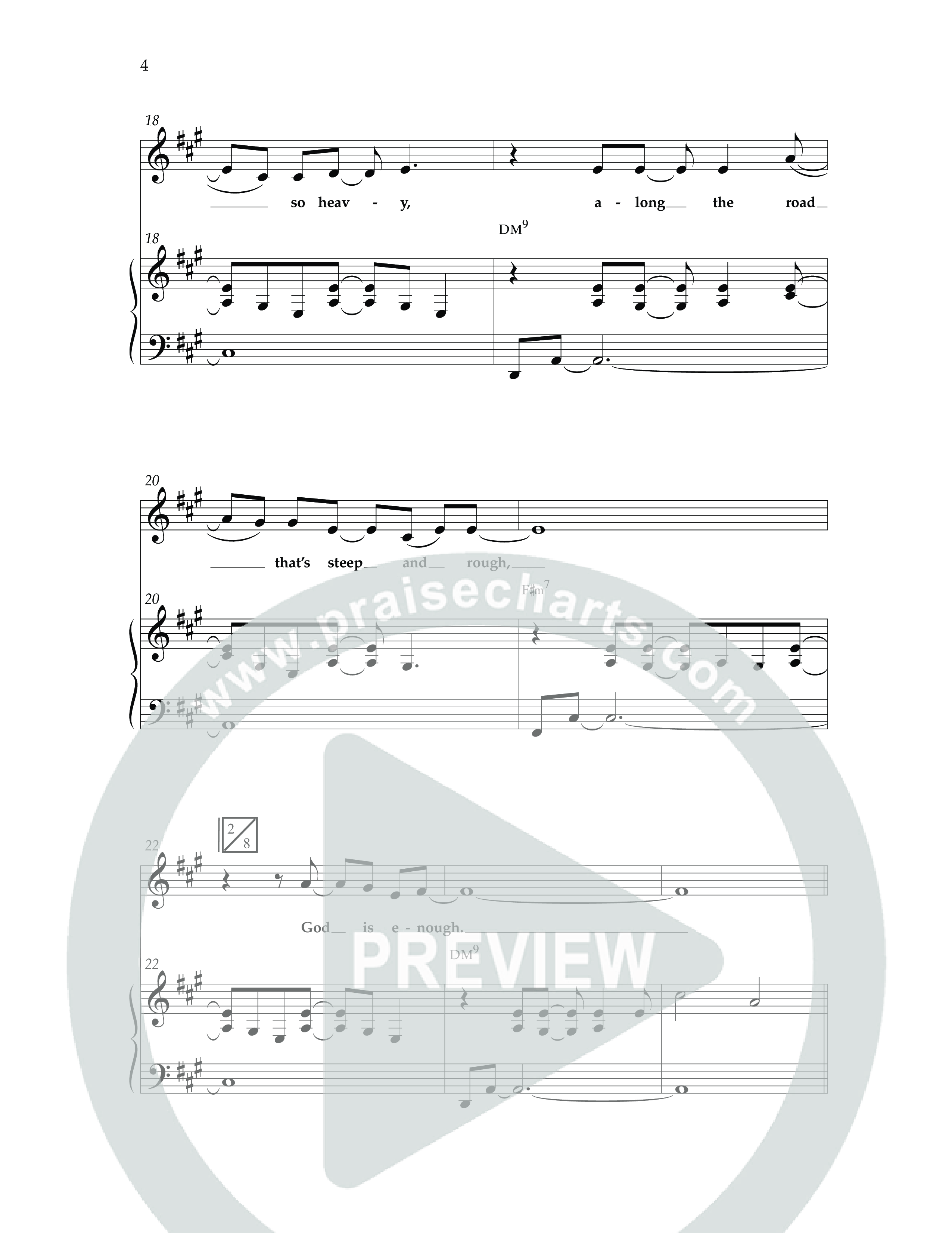 God Is Enough (Choral Anthem SATB) Anthem (SATB/Piano) (Lifeway Choral / Arr. David Wise / Orch. David Shipps)