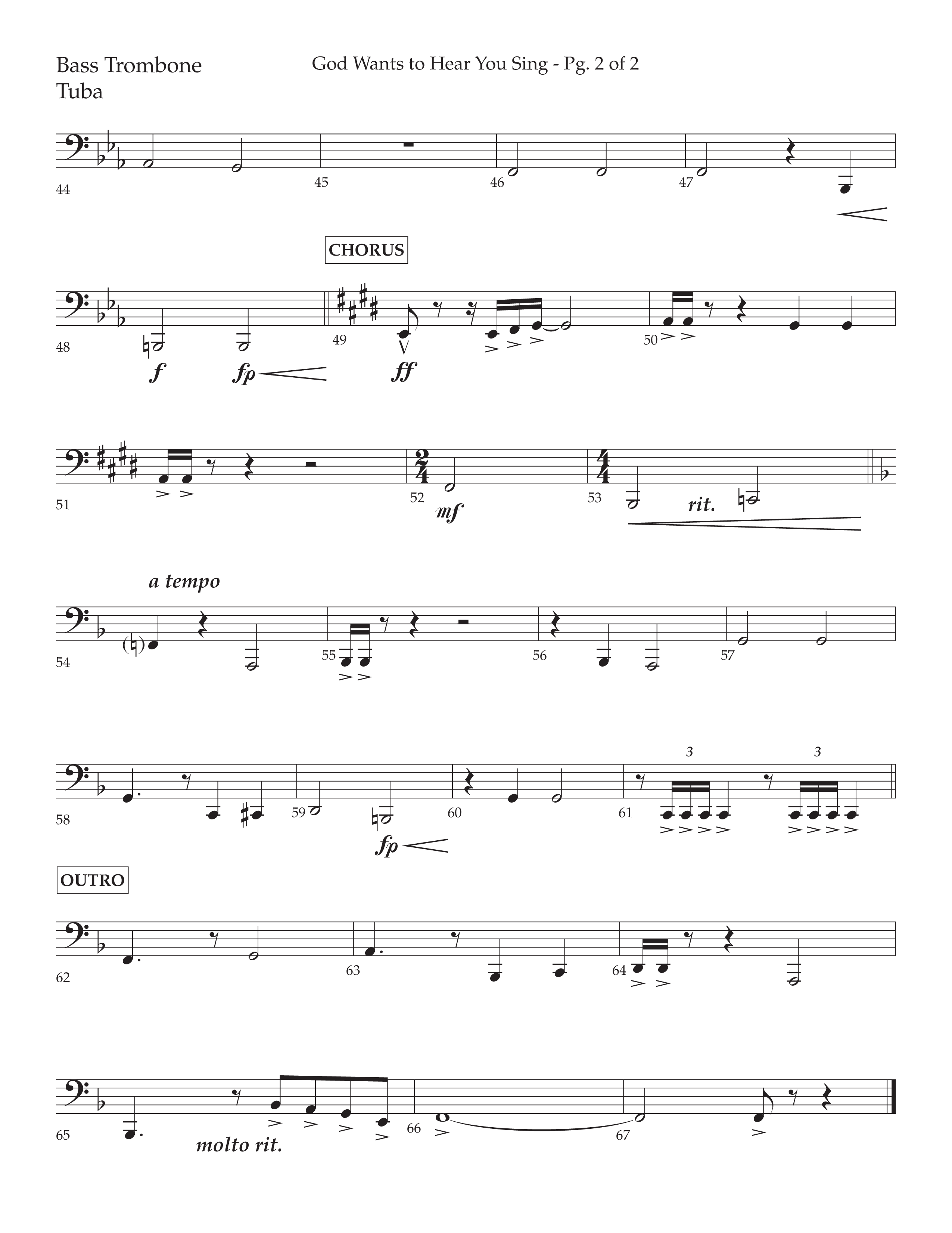 God Wants To Hear You Sing (Choral Anthem SATB) Orchestration (Lifeway Choral / Arr. Bradley Knight)