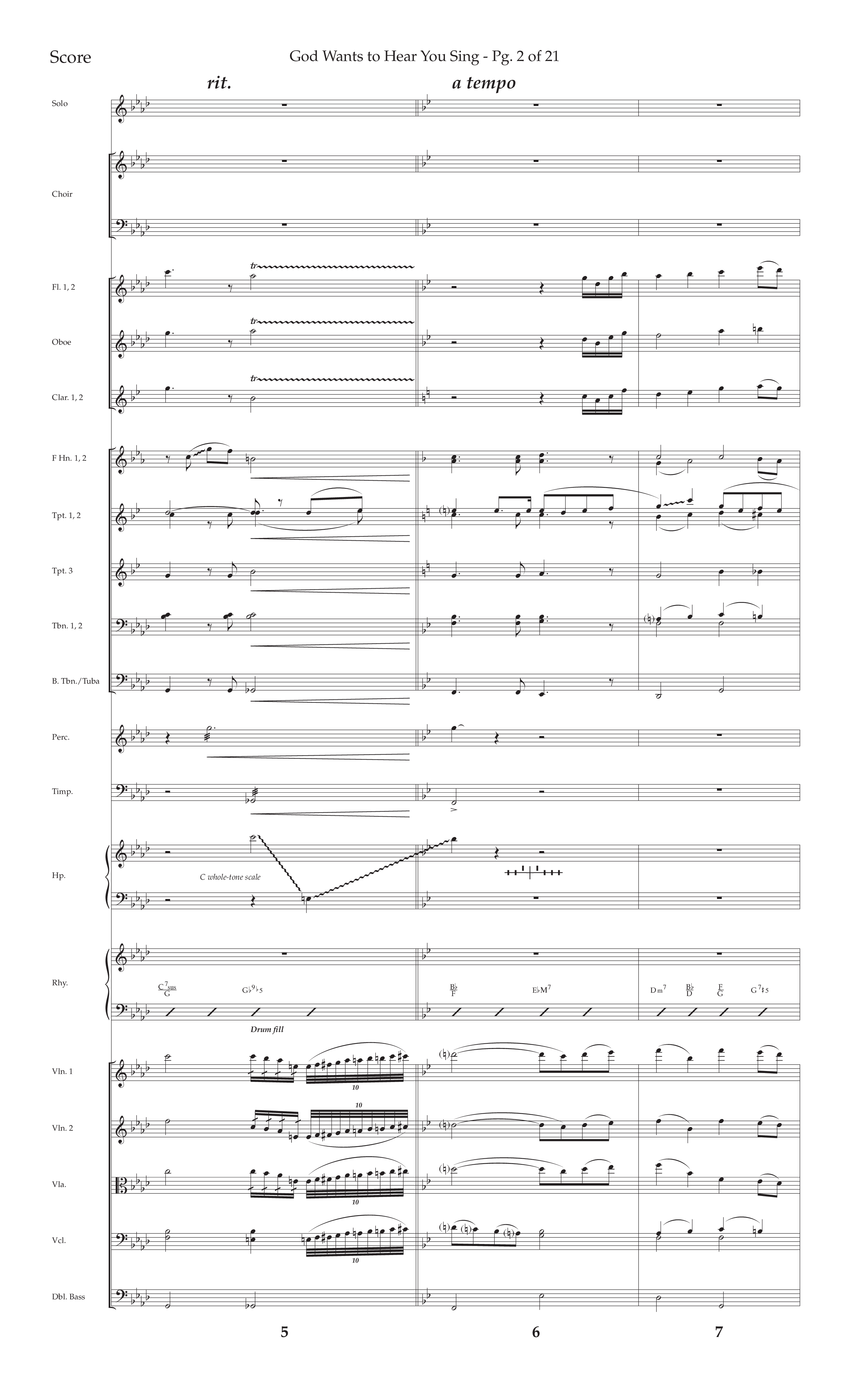 God Wants To Hear You Sing (Choral Anthem SATB) Conductor's Score (Lifeway Choral / Arr. Bradley Knight)