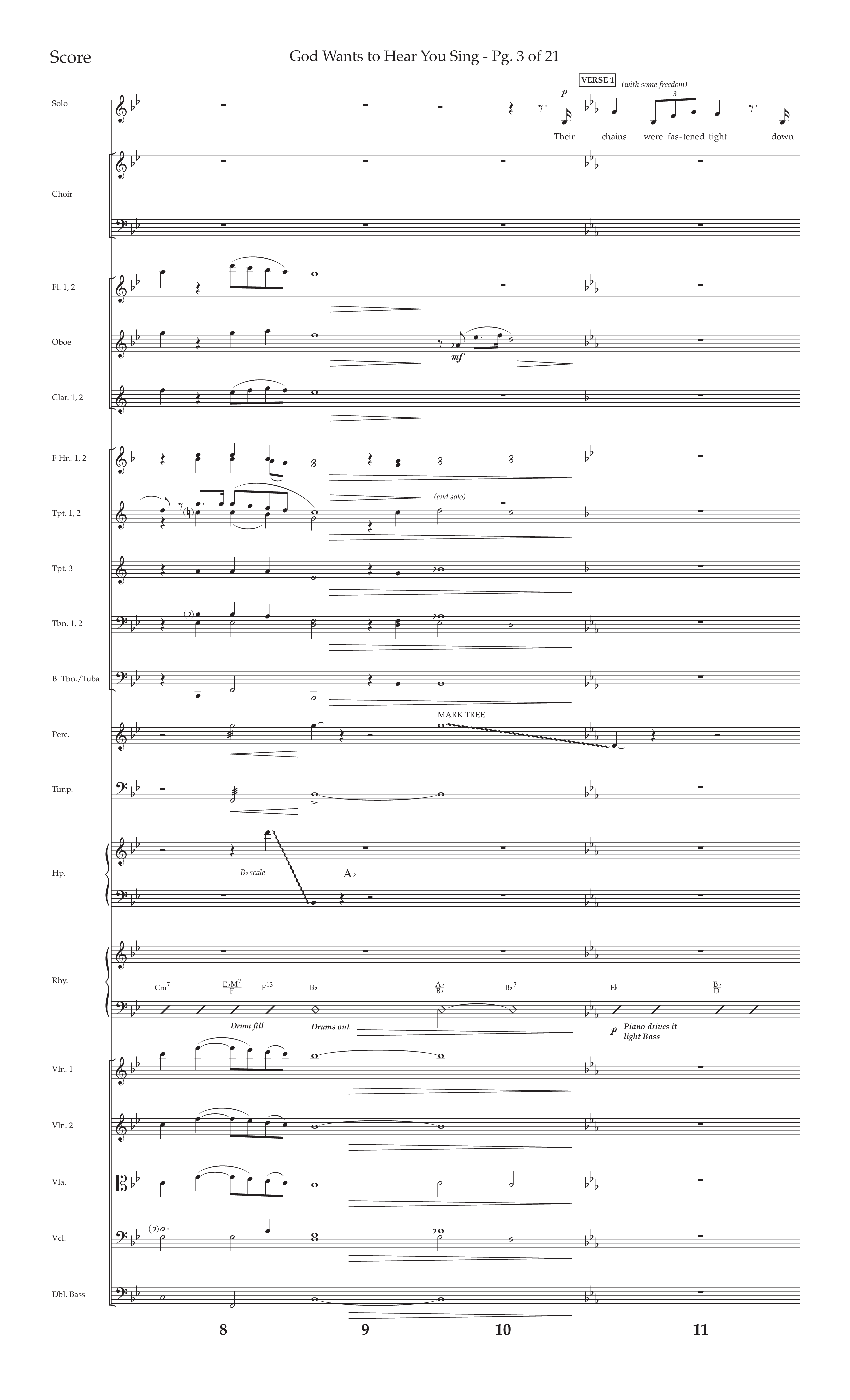 God Wants To Hear You Sing (Choral Anthem SATB) Conductor's Score (Lifeway Choral / Arr. Bradley Knight)