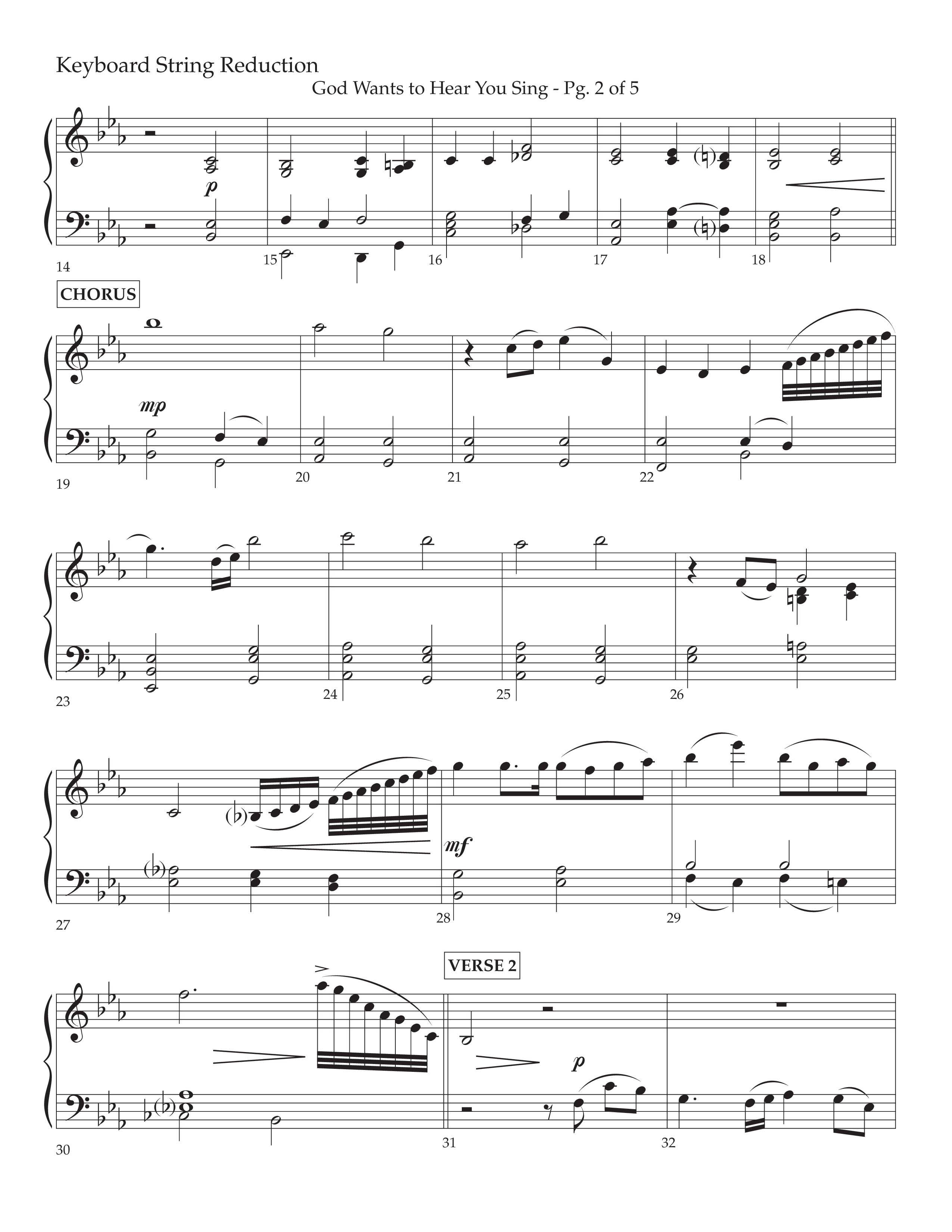 God Wants To Hear You Sing (Choral Anthem SATB) String Reduction (Lifeway Choral / Arr. Bradley Knight)