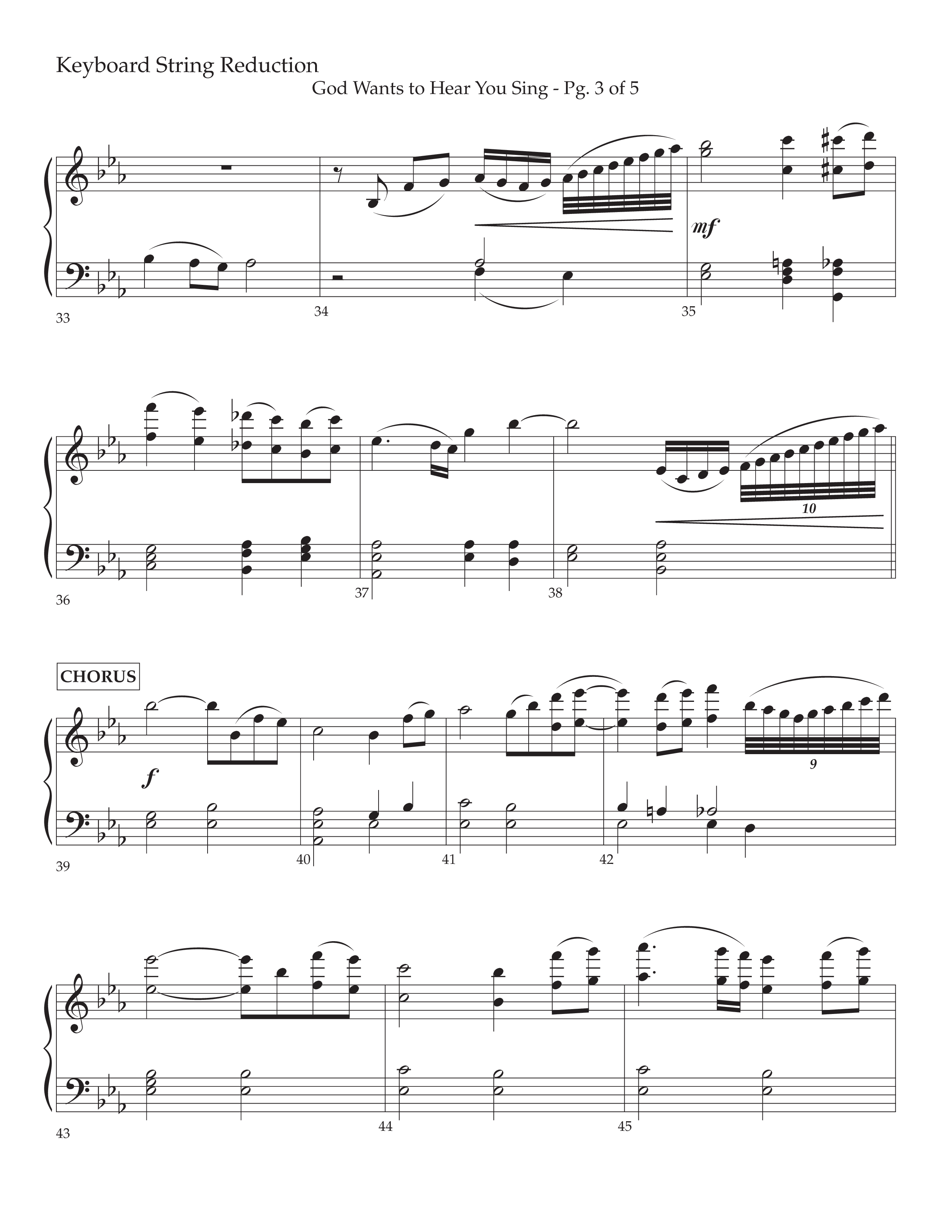 God Wants To Hear You Sing (Choral Anthem SATB) String Reduction (Lifeway Choral / Arr. Bradley Knight)