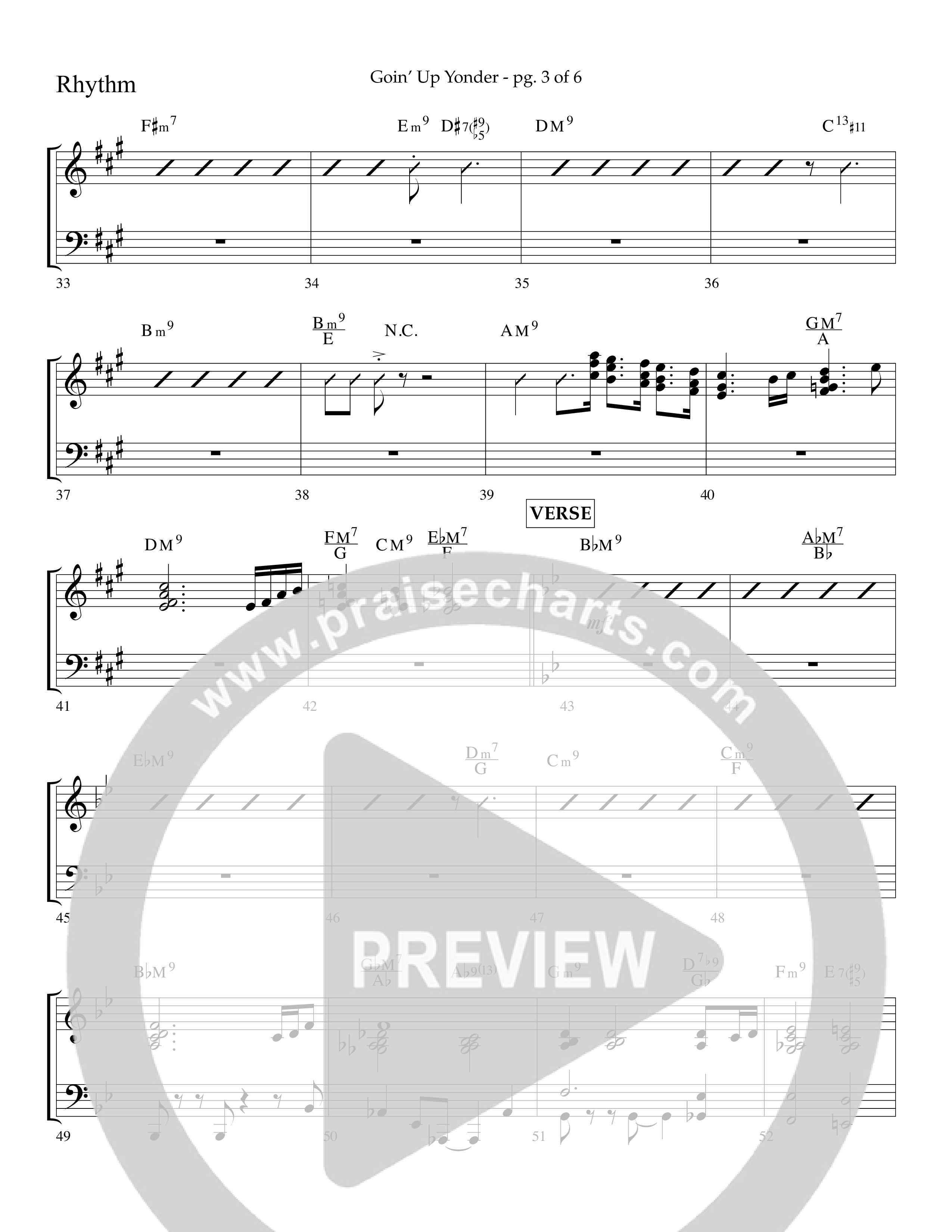 Goin’ Up Yonder (Choral Anthem SATB) Lead Melody & Rhythm (Lifeway Choral / Arr. Jim Hammerly)