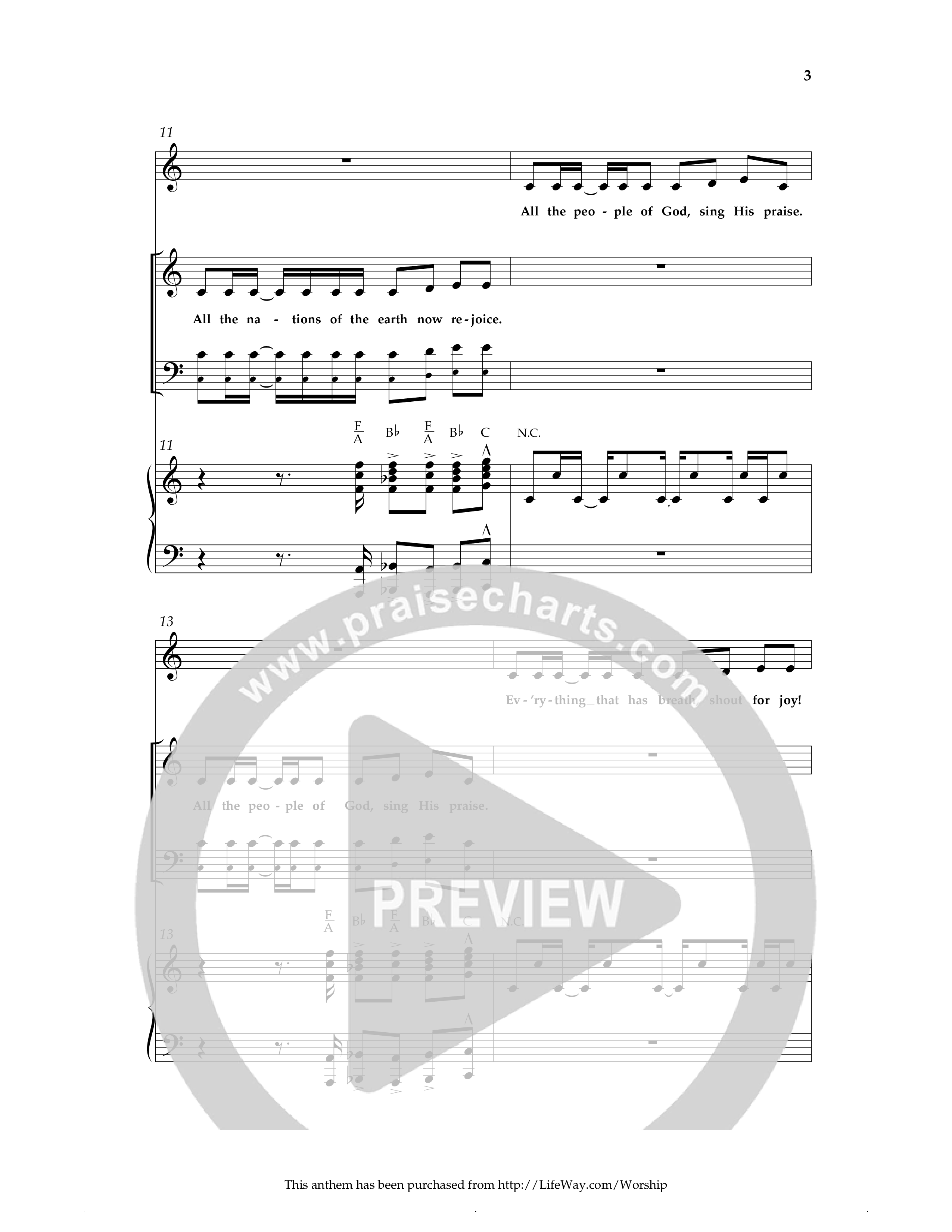 Excellent (Choral Anthem SATB) Anthem (SATB/Piano) (Lifeway Choral / Arr. Cliff Duren)