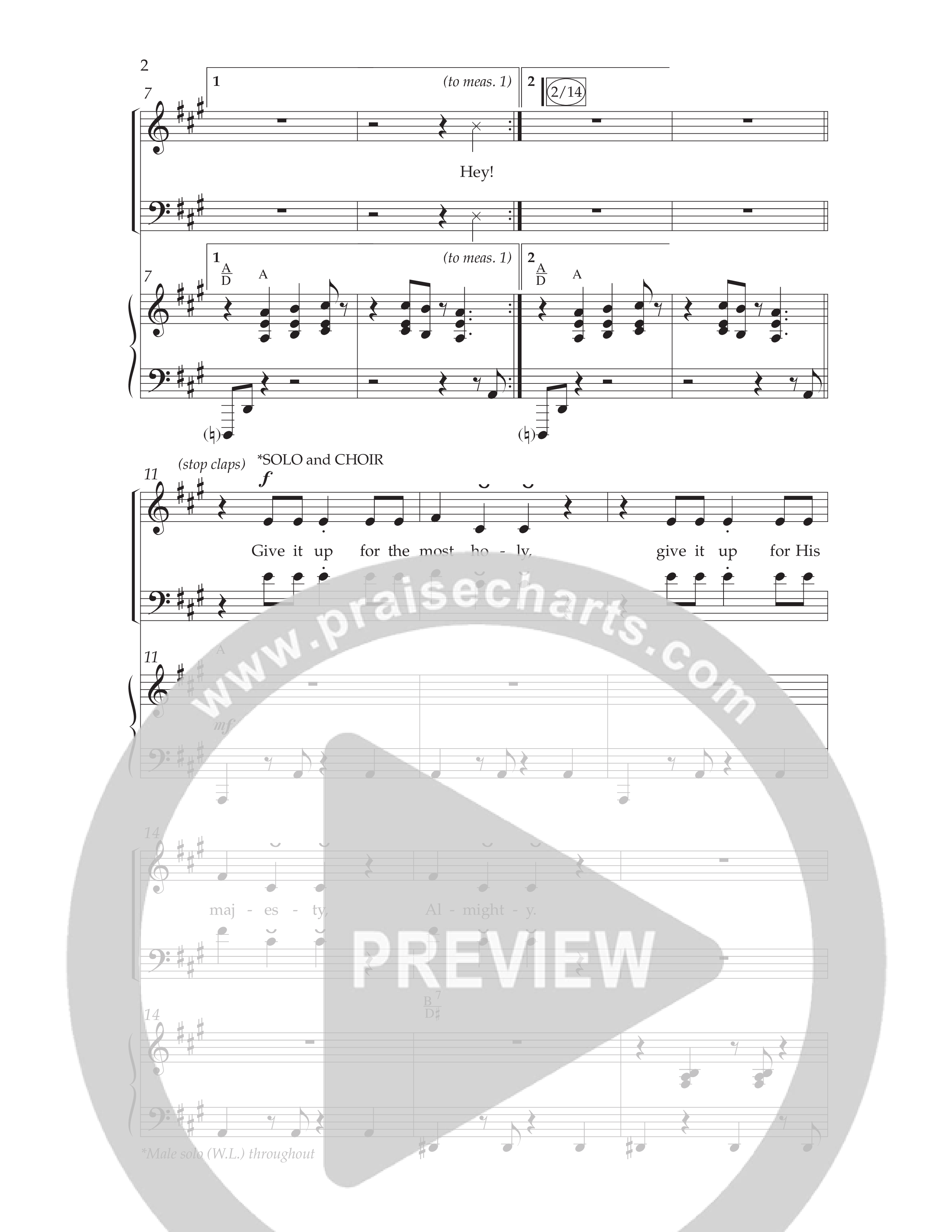 Glory (Choral Anthem SATB) Anthem (SATB/Piano) (Lifeway Choral / Arr. Phil Nitz)