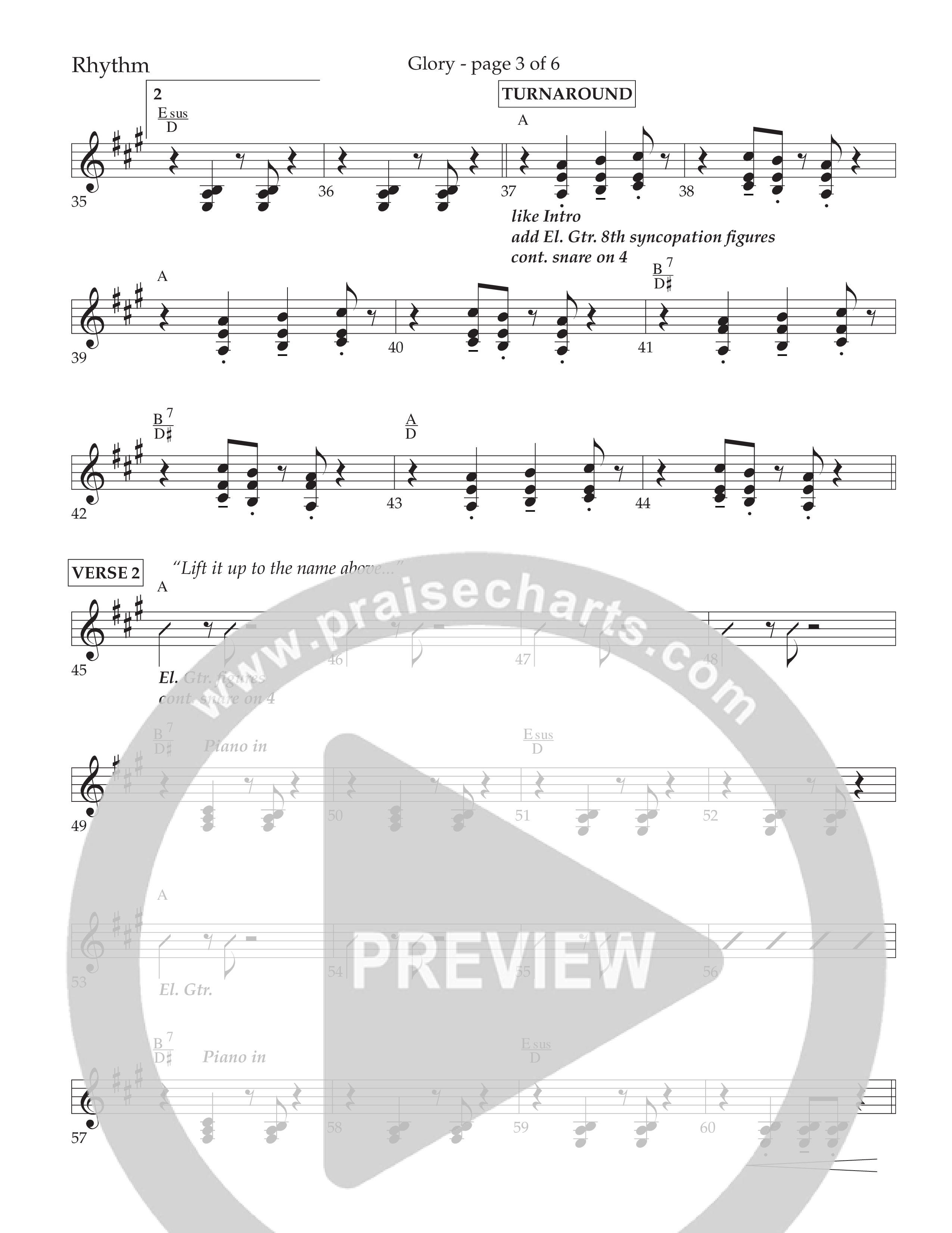 Glory (Choral Anthem SATB) Lead Melody & Rhythm (Lifeway Choral / Arr. Phil Nitz)