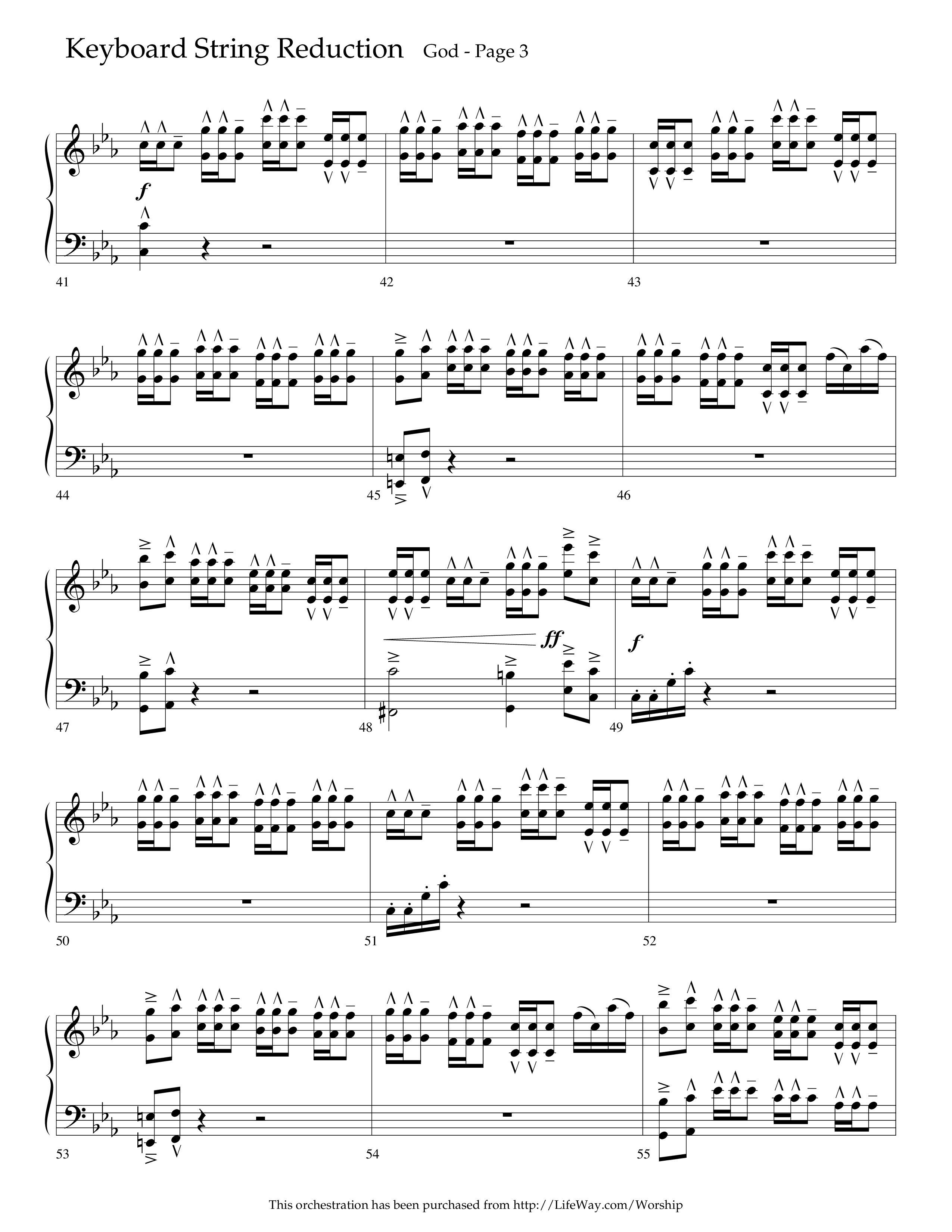 God (Choral Anthem SATB) String Reduction (Lifeway Choral / Arr. Cliff Duren)