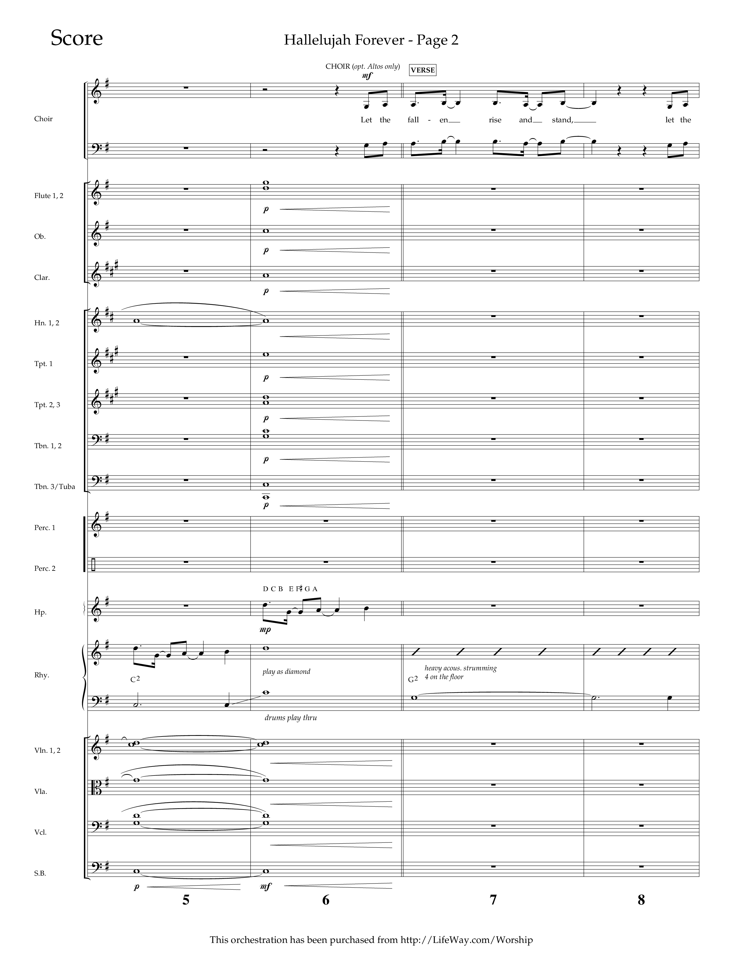 Hallelujah Forever (Choral Anthem SATB) Conductor's Score (Lifeway Choral / Arr. Cliff Duren)